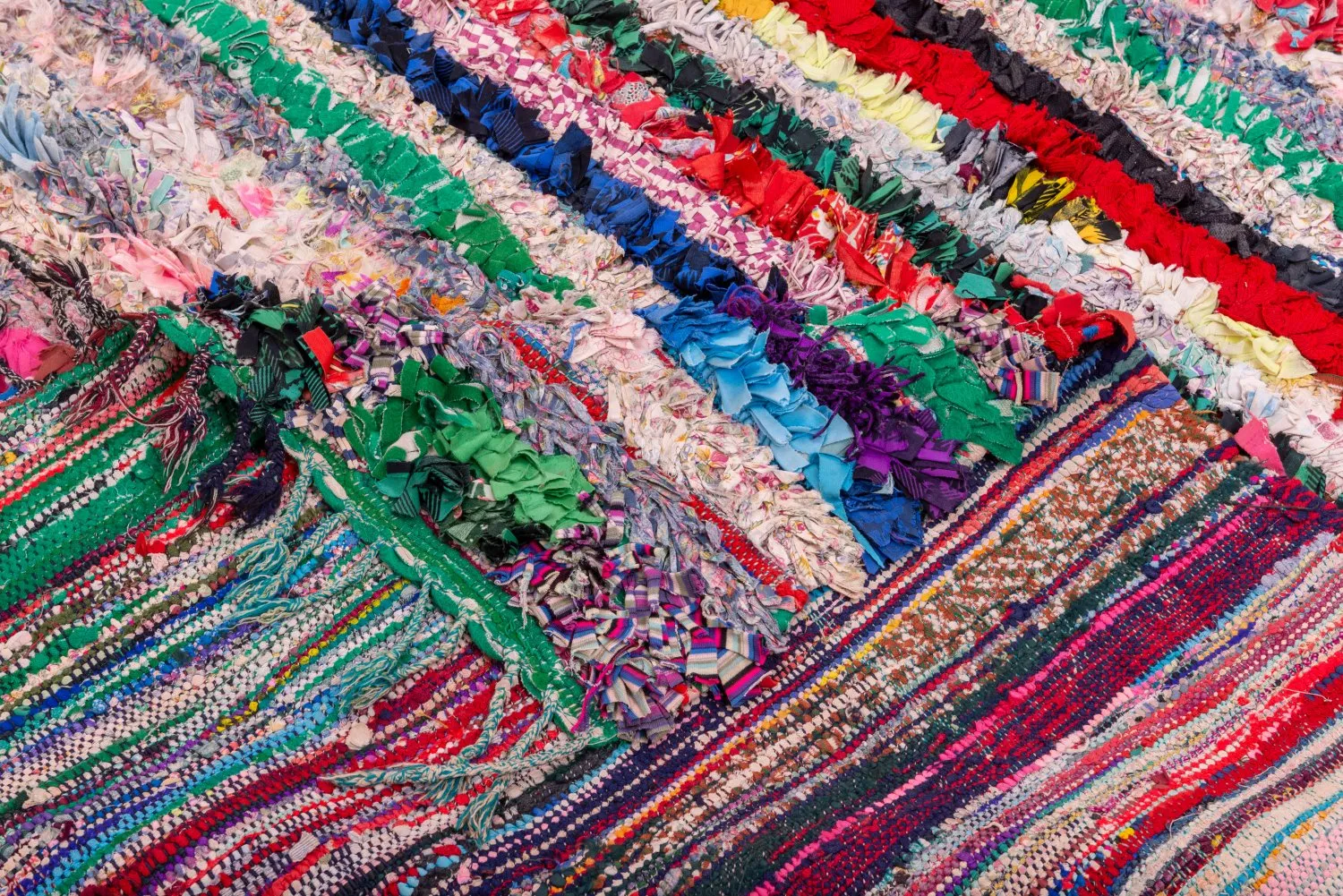 Tapis Marocain Berbère Boucherouite 210 x 145 cm