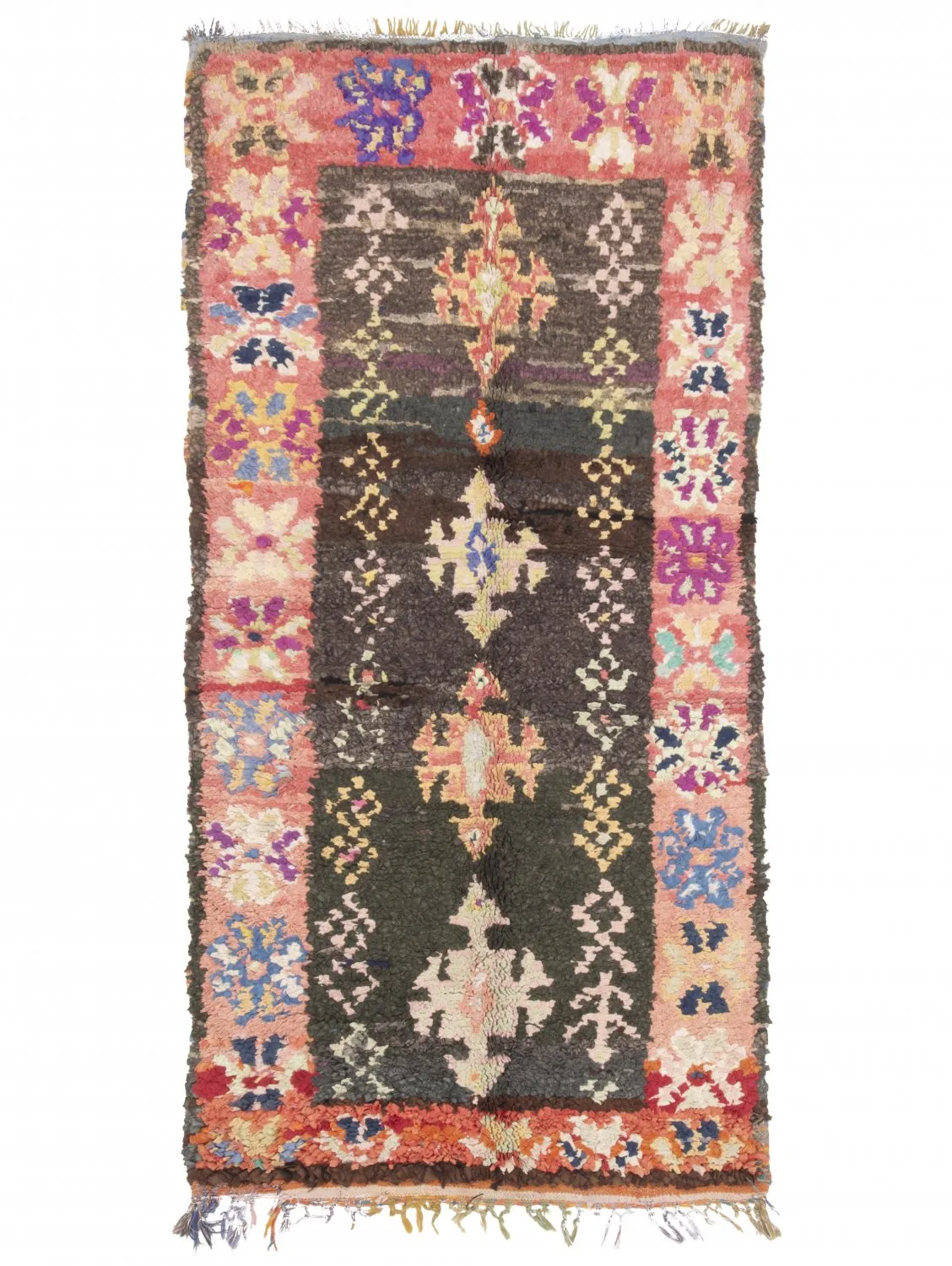 Tapis Marocain Berbère Boucherouite 205 x 95 cm