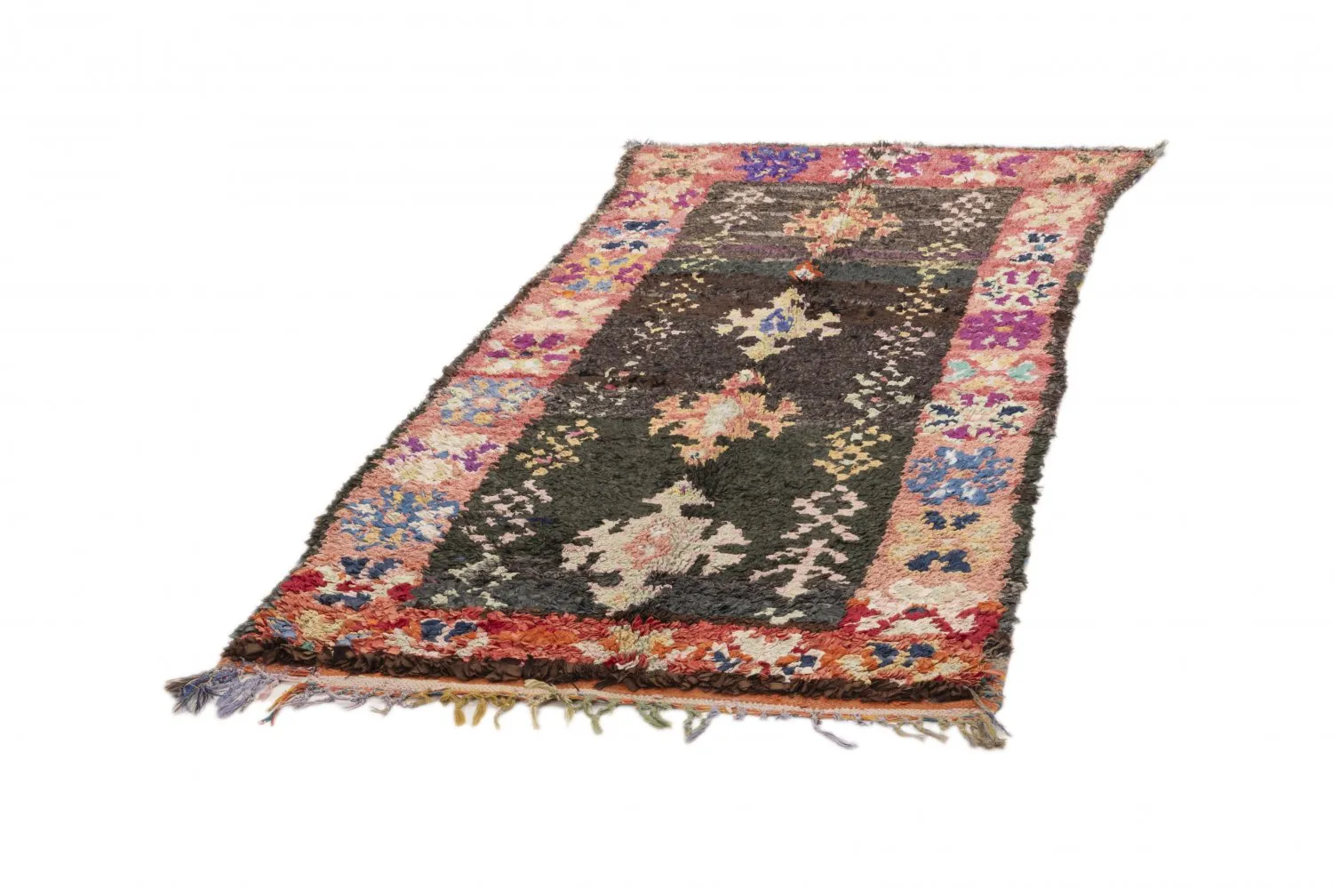 Tapis Marocain Berbère Boucherouite 205 x 95 cm
