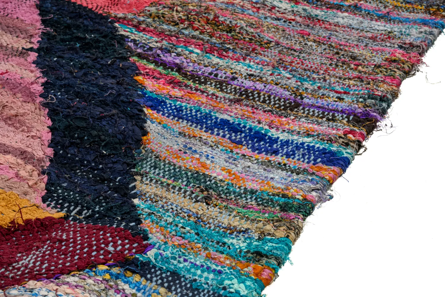Tapis berbère marocain Boucherouite 150 x 325 cm