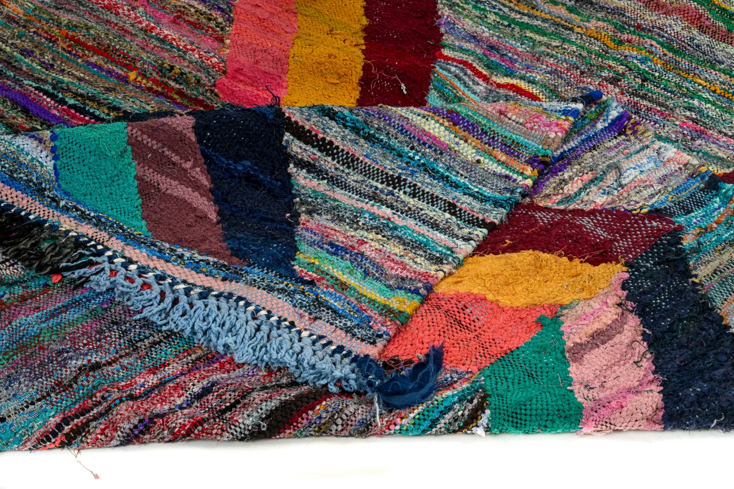 Tapis berbère marocain Boucherouite 150 x 325 cm