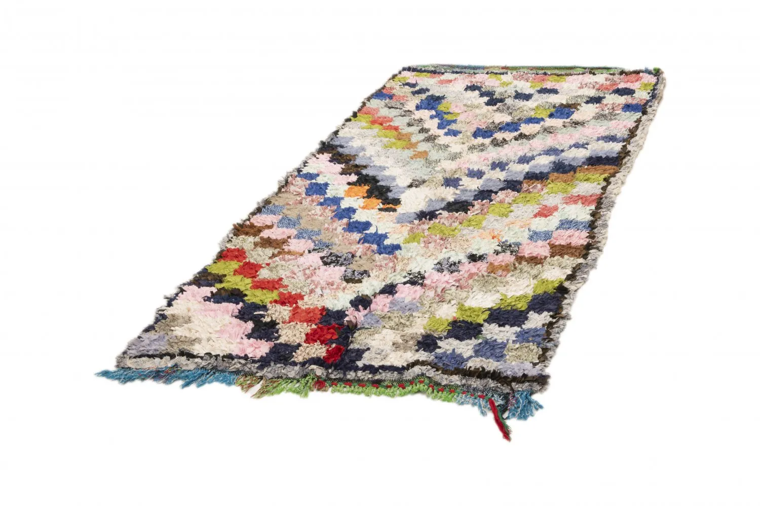 Tapis Marocain Berbère Boucherouite 210 x 115 cm