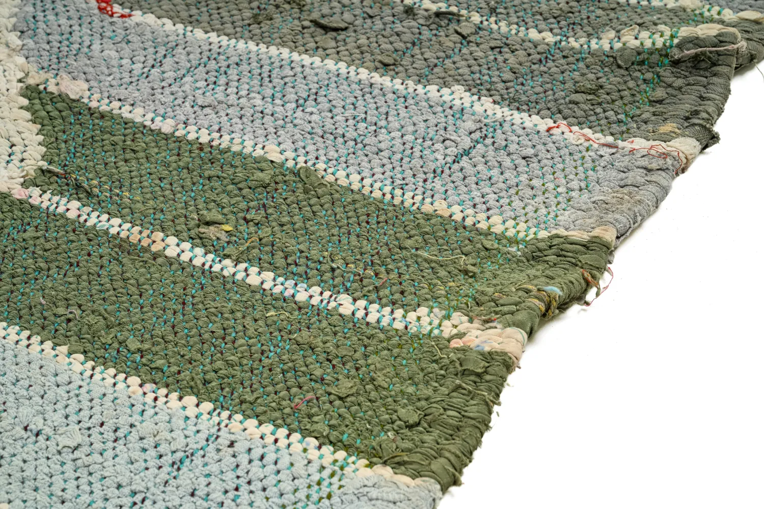 Tapis berbère marocain Boucherouite 120 x 280 cm