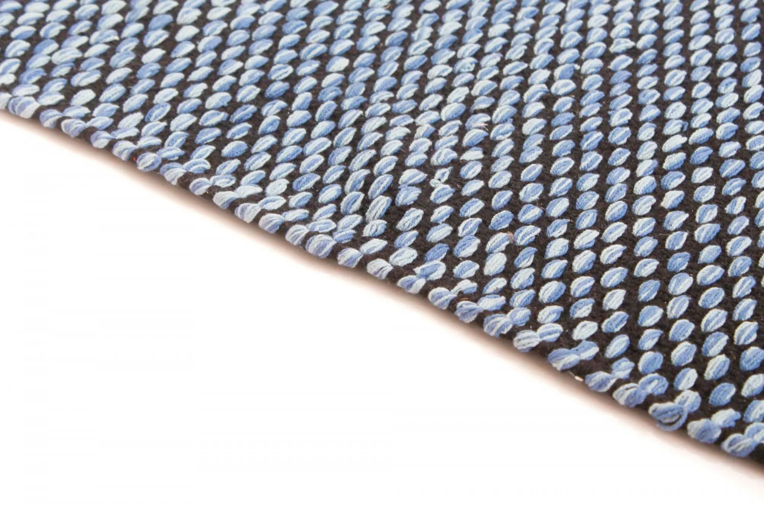 Tapis en patchwork - Tuva (bleu)