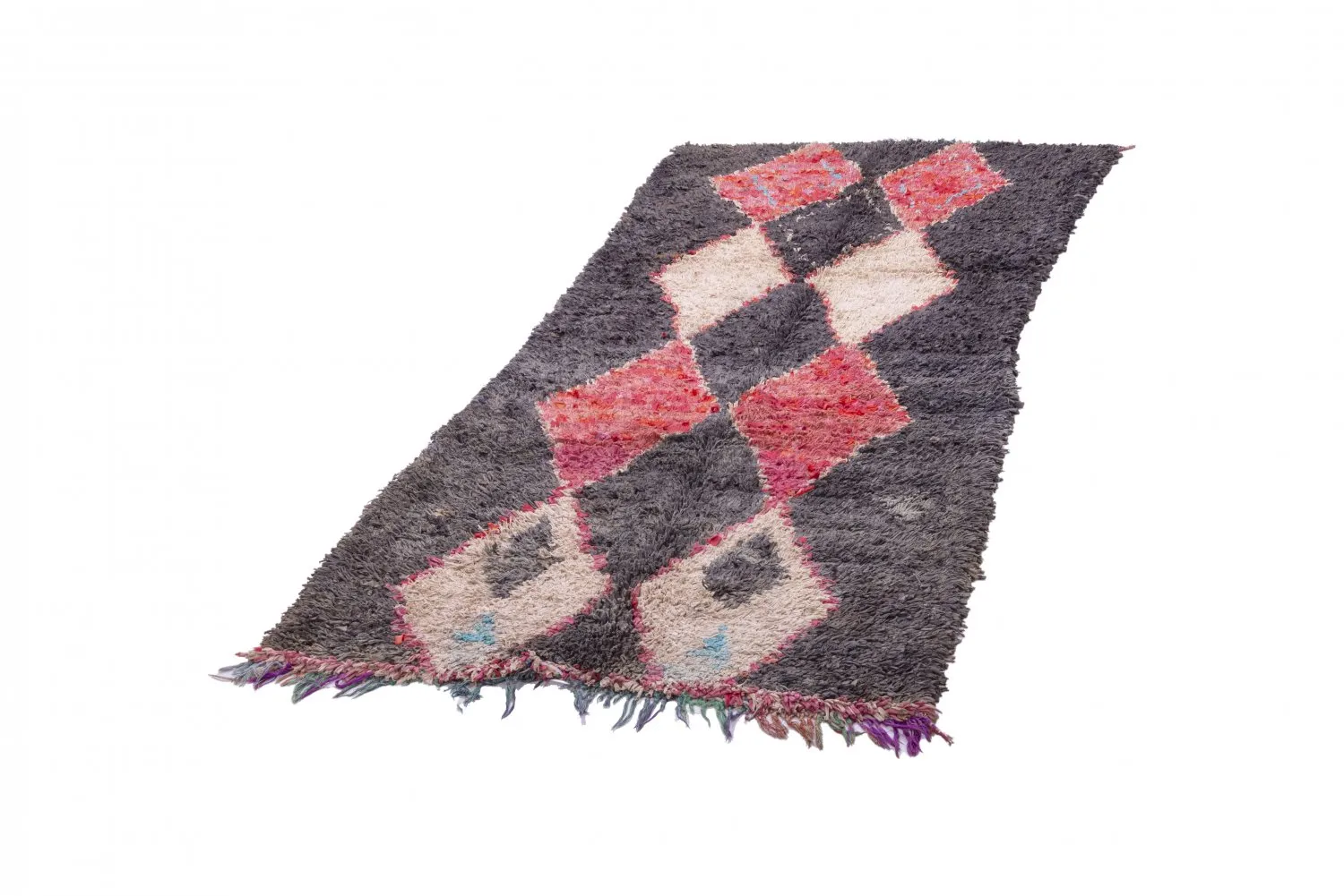 Tapis Marocain Berbère Boucherouite 245 x 105 cm