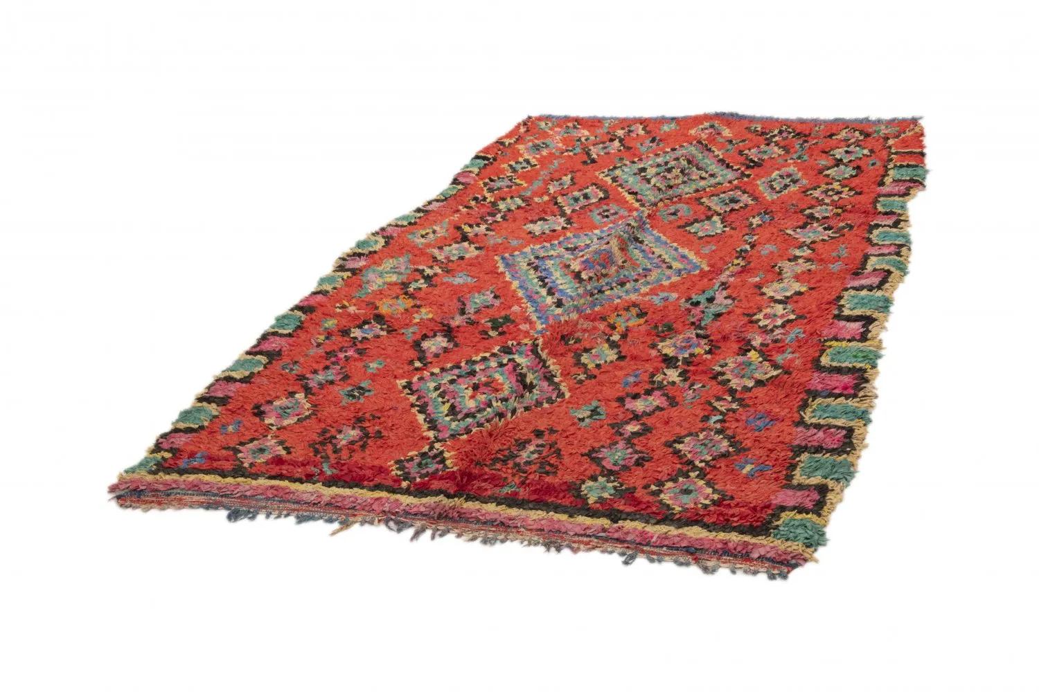 Tapis Marocain Berbère Boucherouite 245 x 140 cm