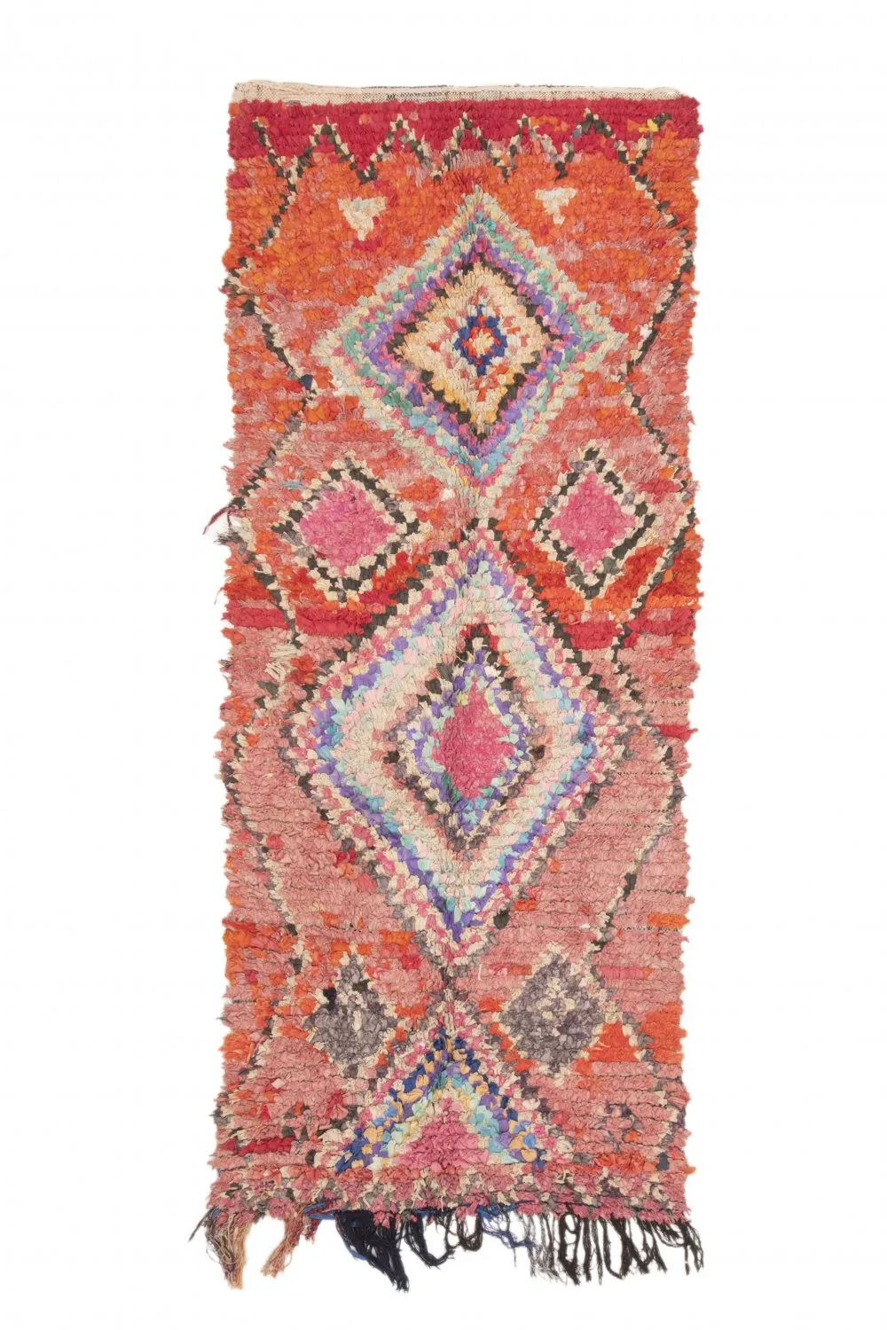 Tapis Marocain Berbère Boucherouite 245 x 105 cm