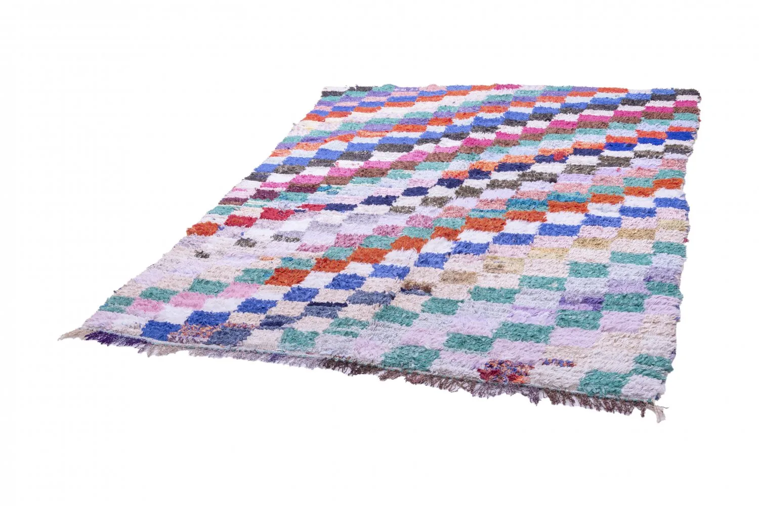 Tapis Marocain Berbère Boucherouite 175 x 155 cm