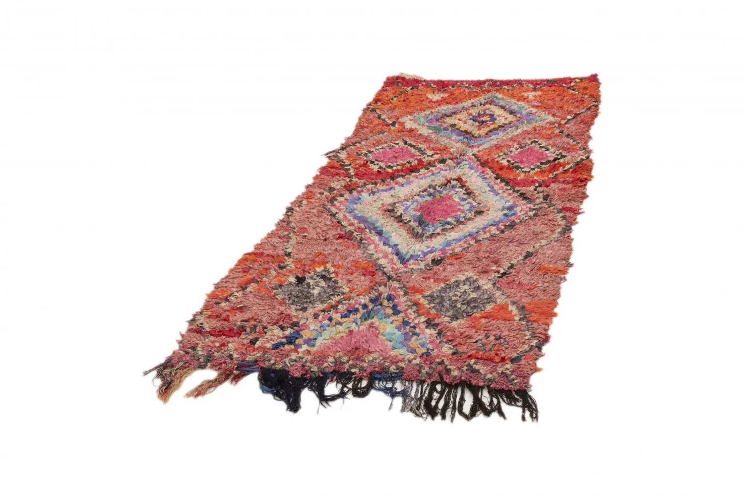Tapis Marocain Berbère Boucherouite 245 x 105 cm
