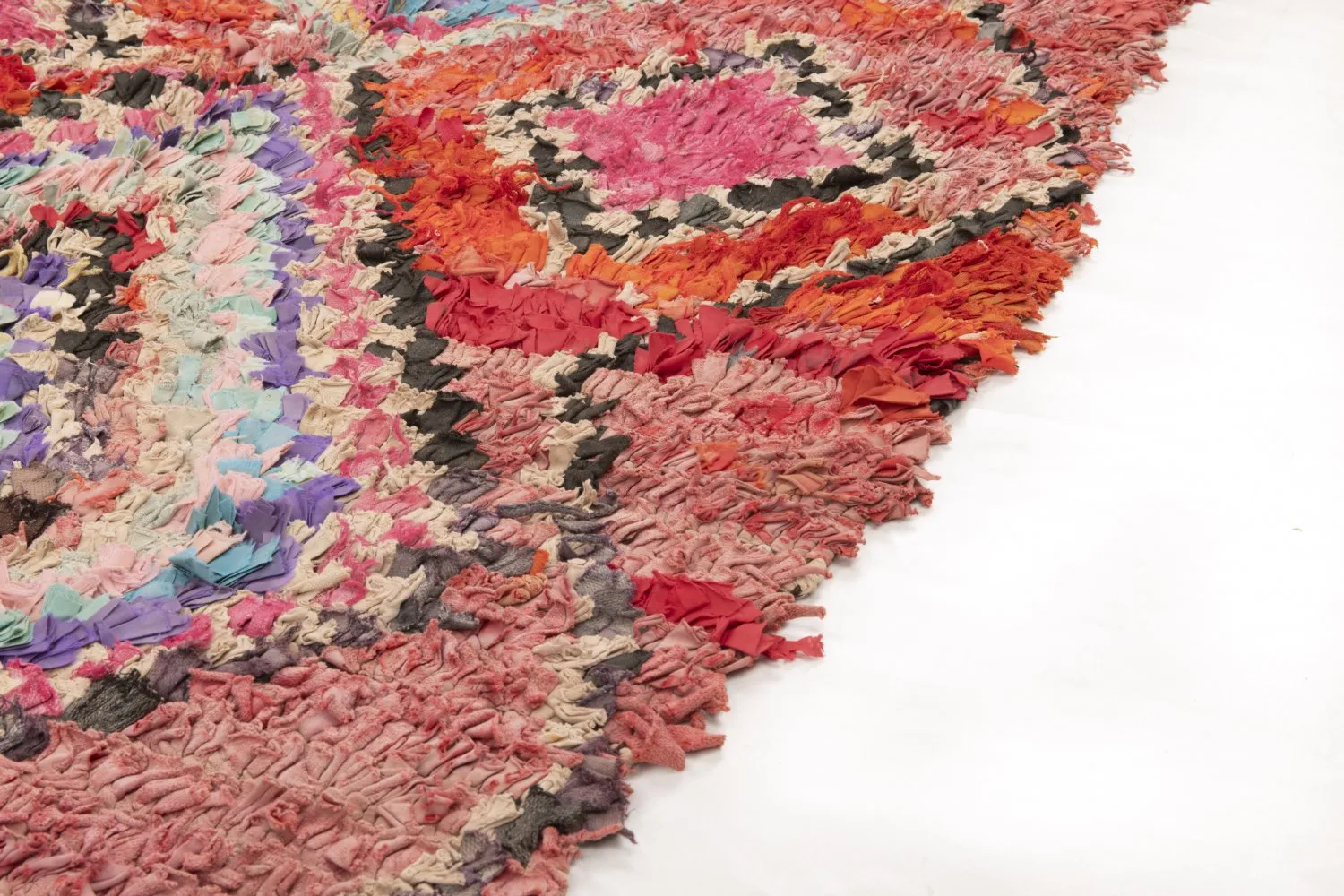 Tapis Marocain Berbère Boucherouite 245 x 105 cm