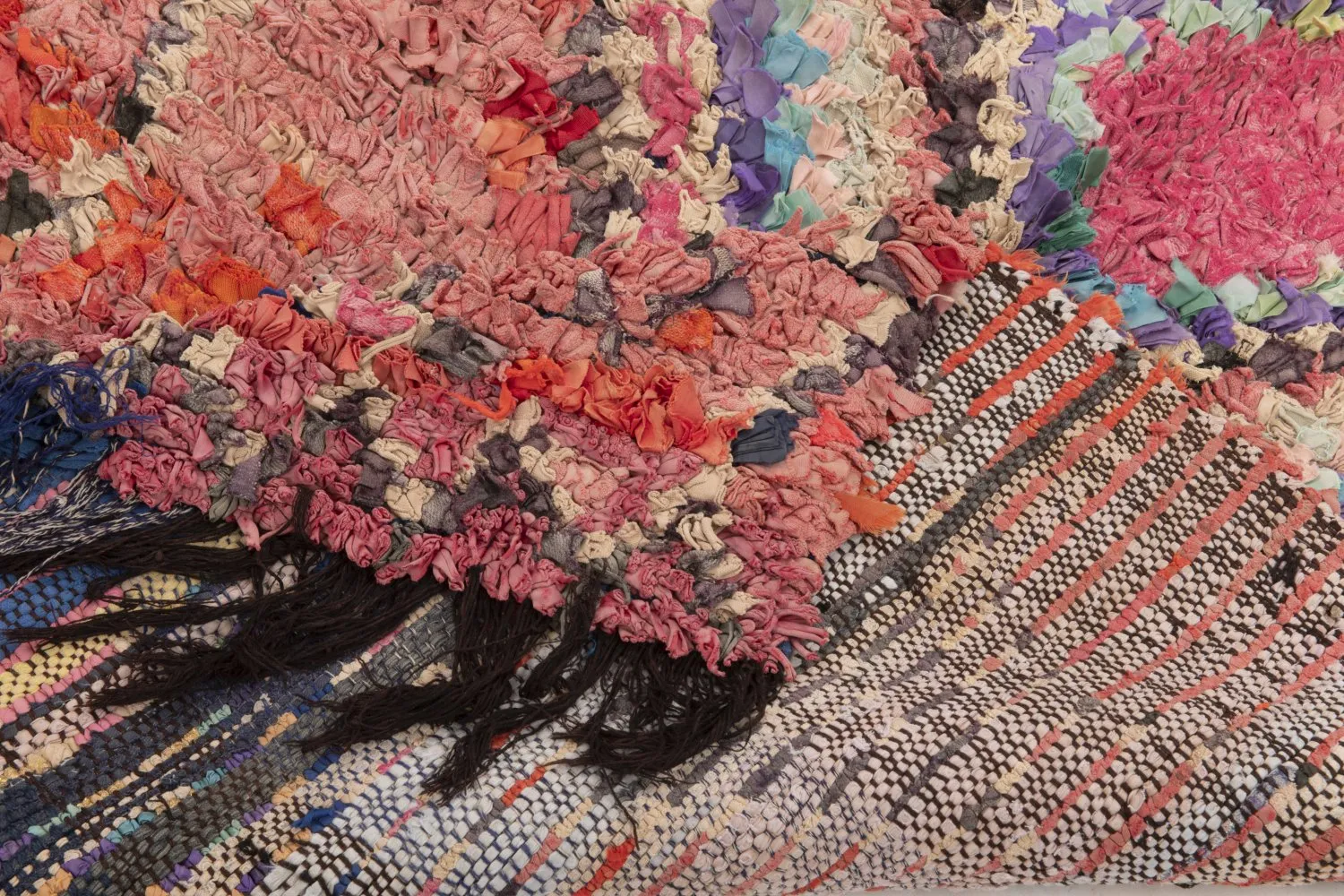 Tapis Marocain Berbère Boucherouite 245 x 105 cm