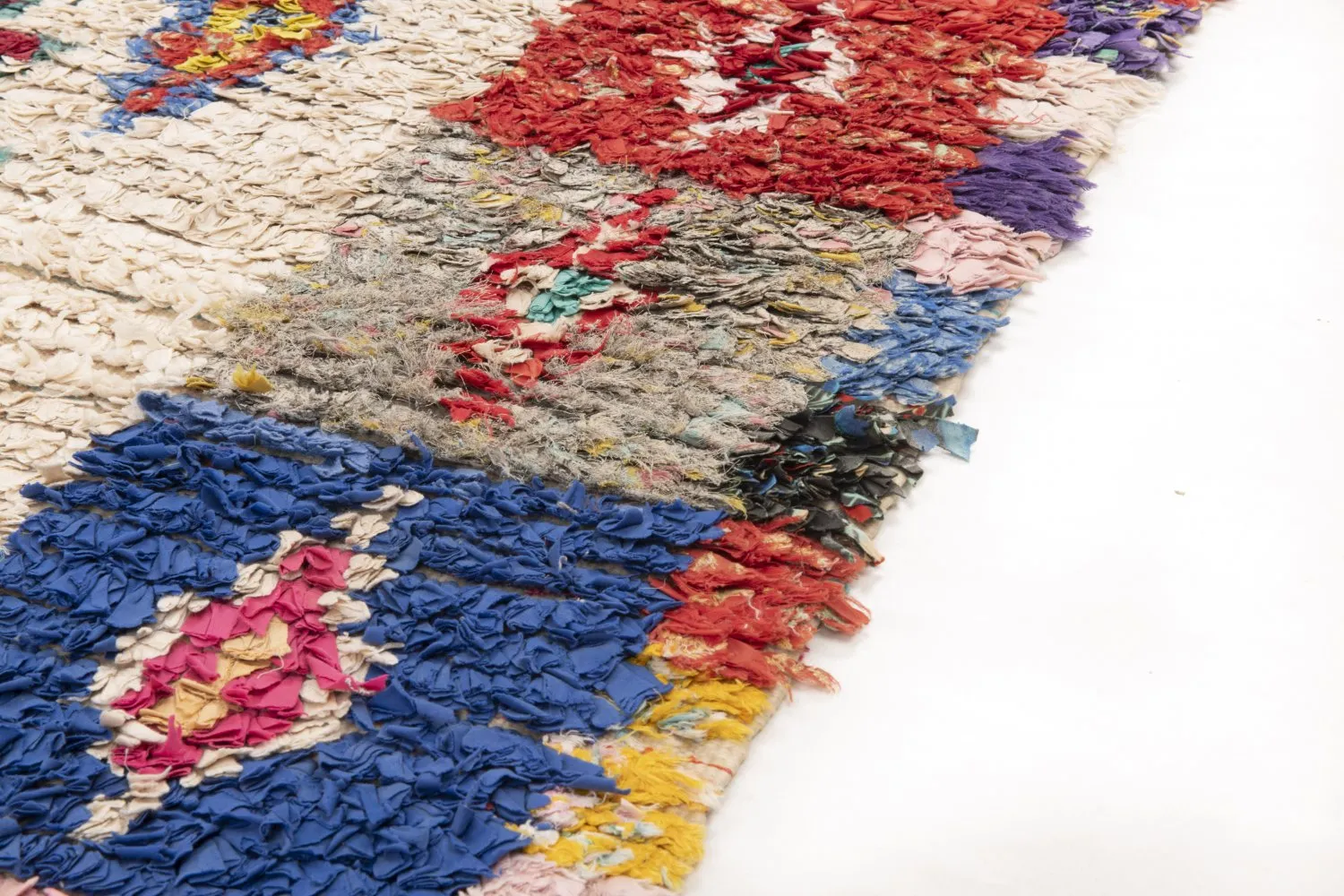 Tapis Marocain Berbère Boucherouite 155 x 120 cm