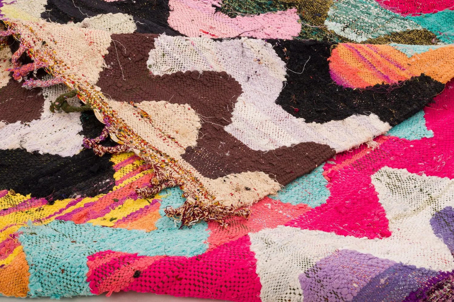 Tapis berbère marocain Boucherouite 165 x 305 cm