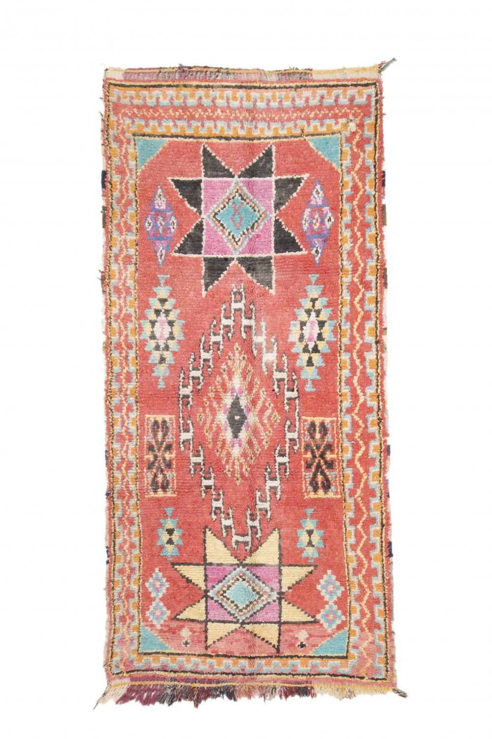 Tapis Marocain Berbère Boucherouite 275 x 130 cm