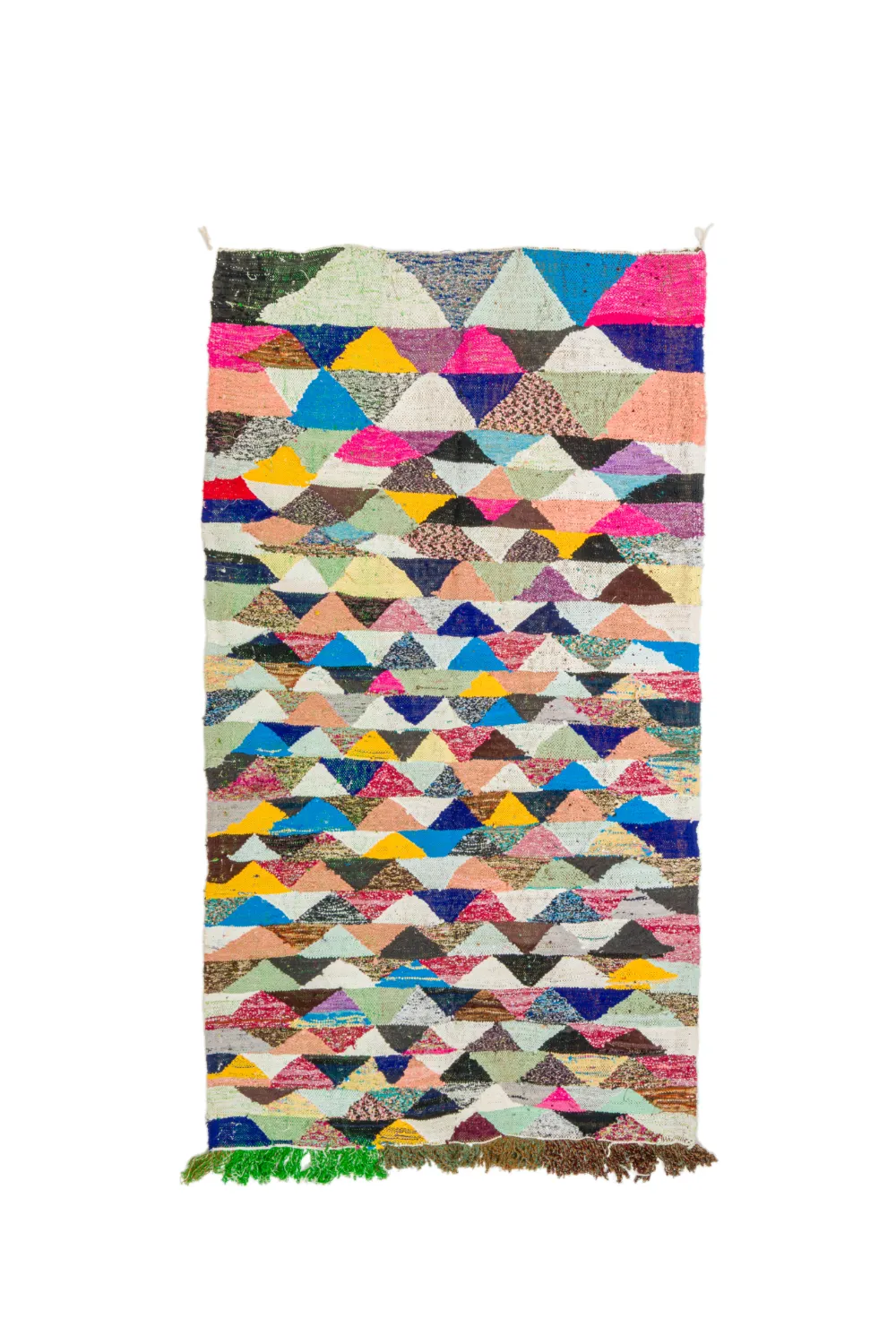 Tapis berbère marocain Boucherouite 125 x 225 cm