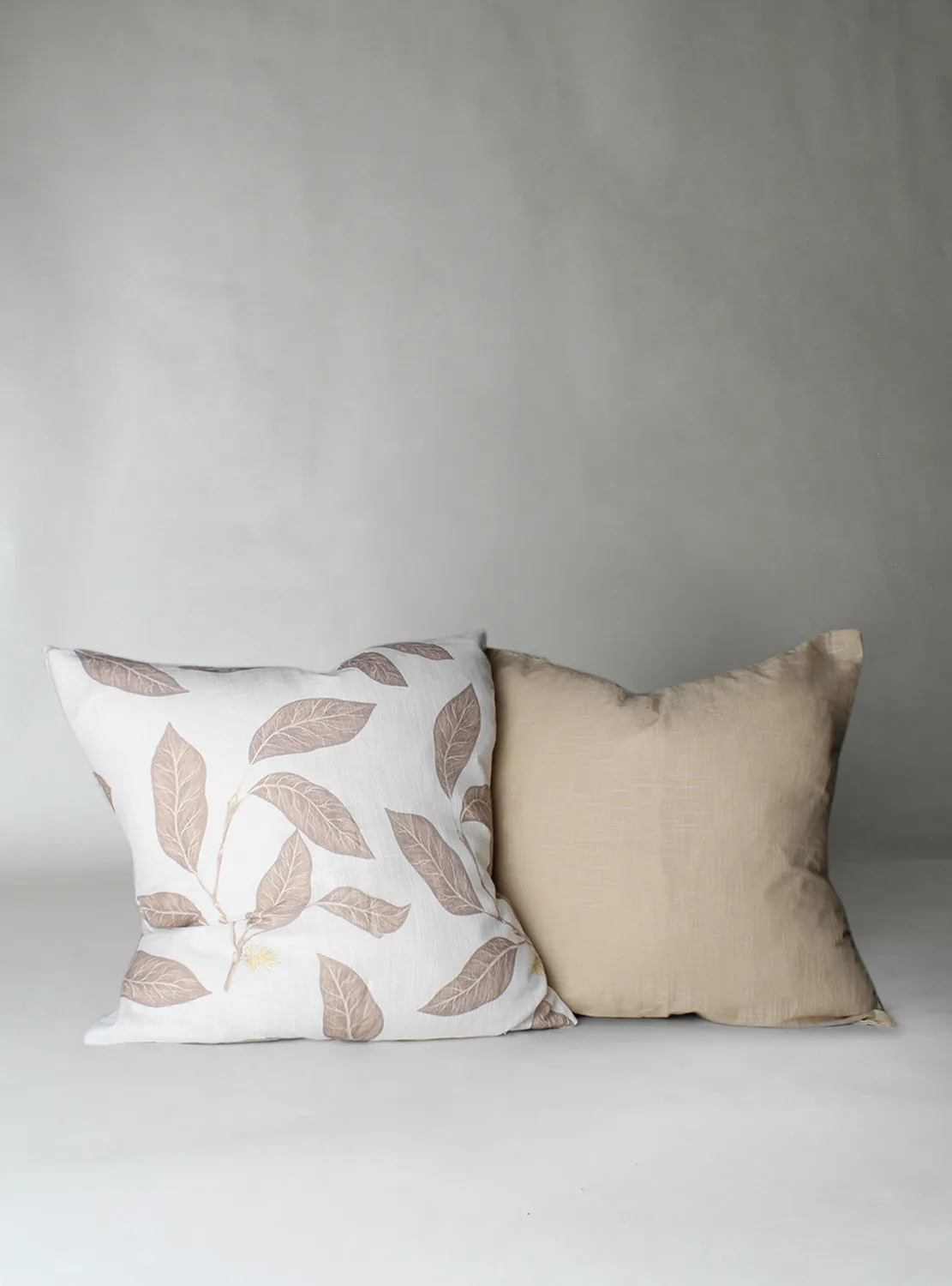 Housse de coussin lot de 2 - Morris (beige)