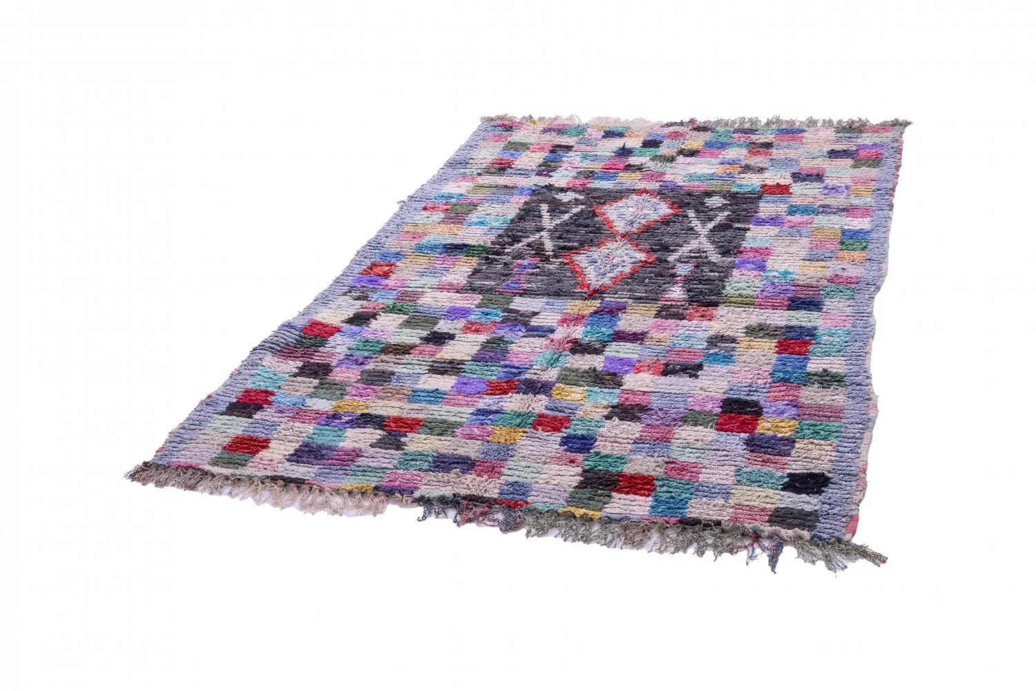 Tapis Marocain Berbère Boucherouite 215 x 135 cm