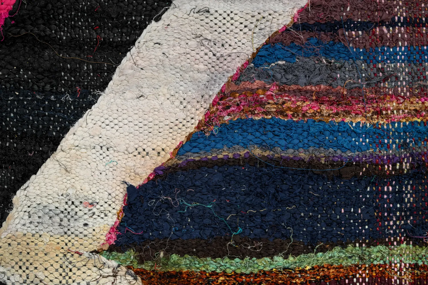 Tapis berbère marocain Boucherouite 165 x 290 cm