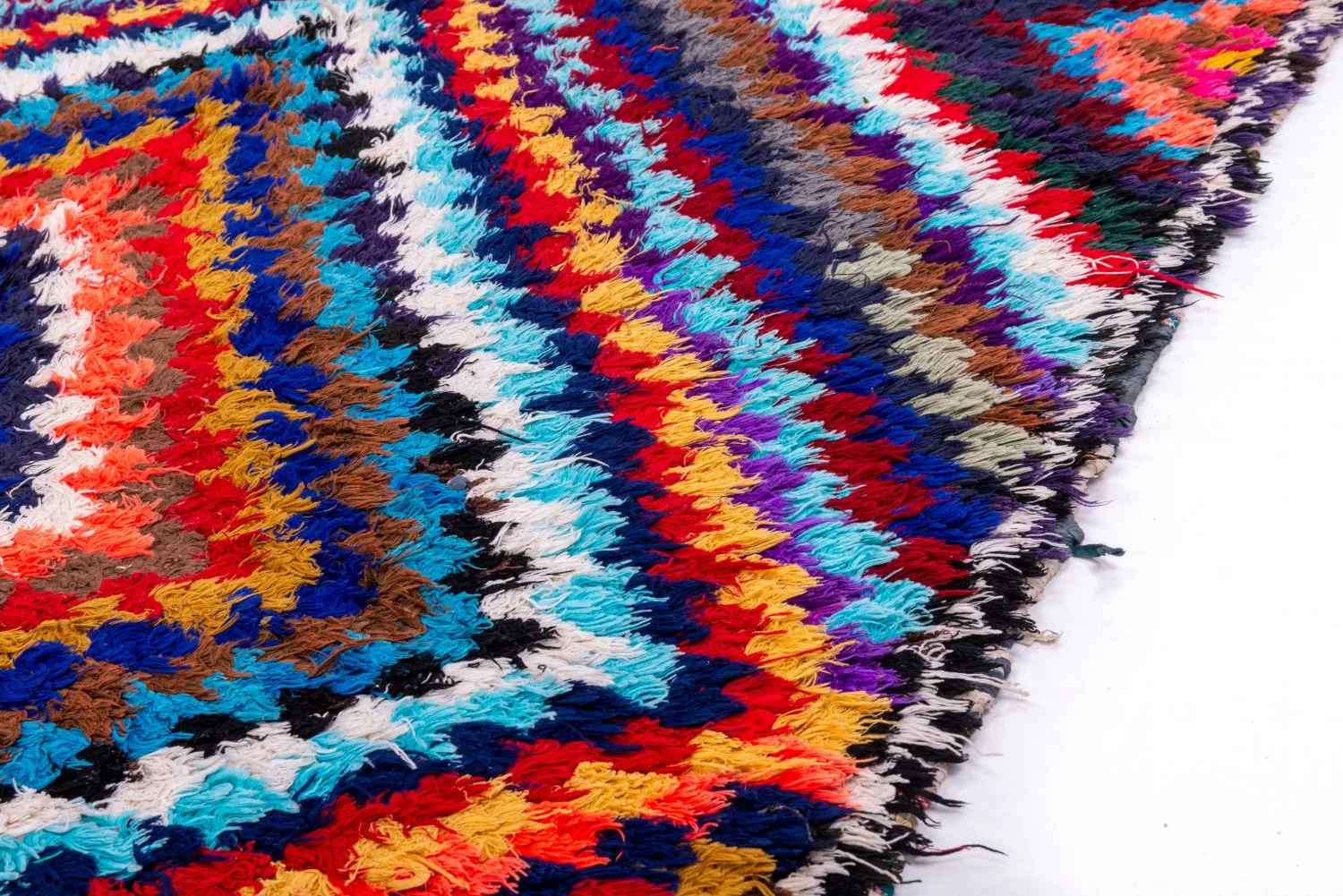 Tapis Marocain Berbère Boucherouite 210 x 140 cm
