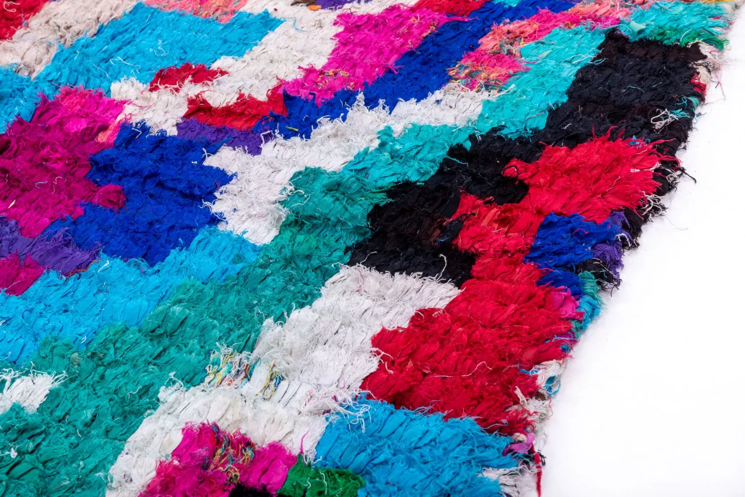 Tapis Marocain Berbère Boucherouite 210 x 120 cm