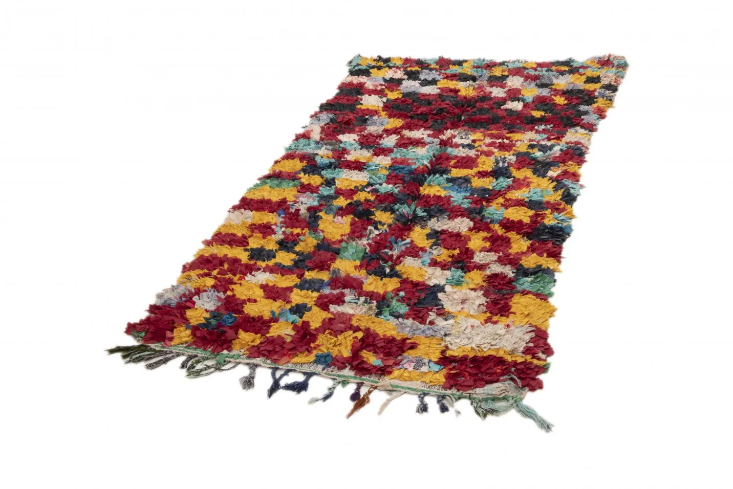 Tapis Marocain Berbère Boucherouite 255 x 125 cm