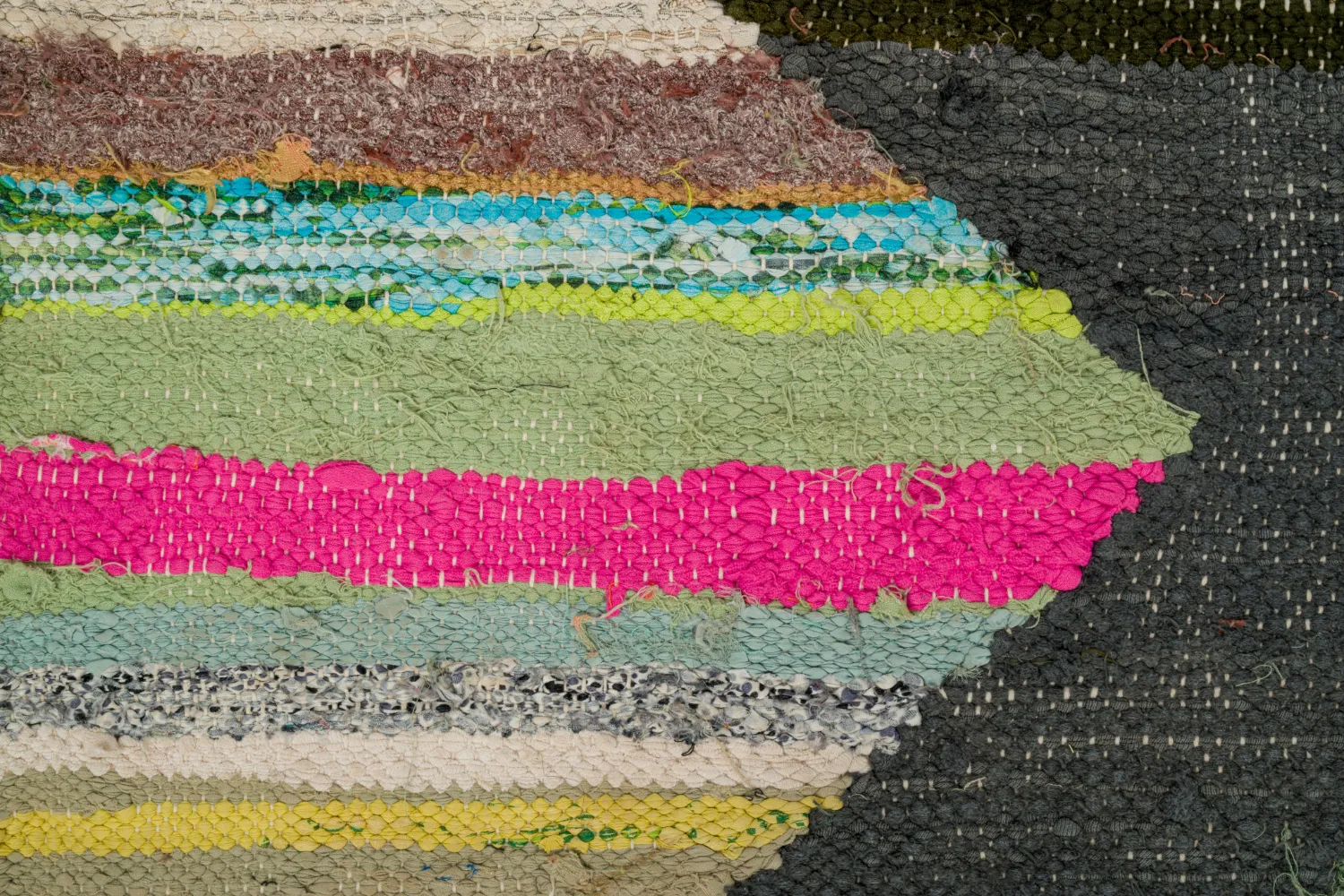 Tapis berbère marocain Boucherouite 145 x 260 cm