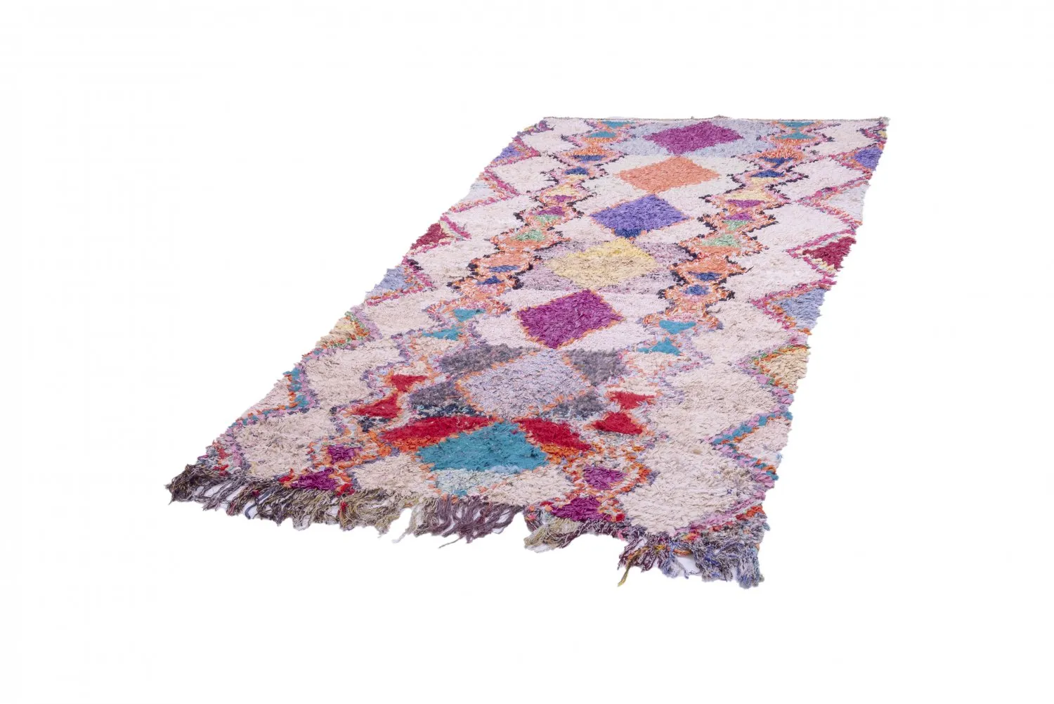 Tapis Marocain Berbère Boucherouite 265 x 135 cm