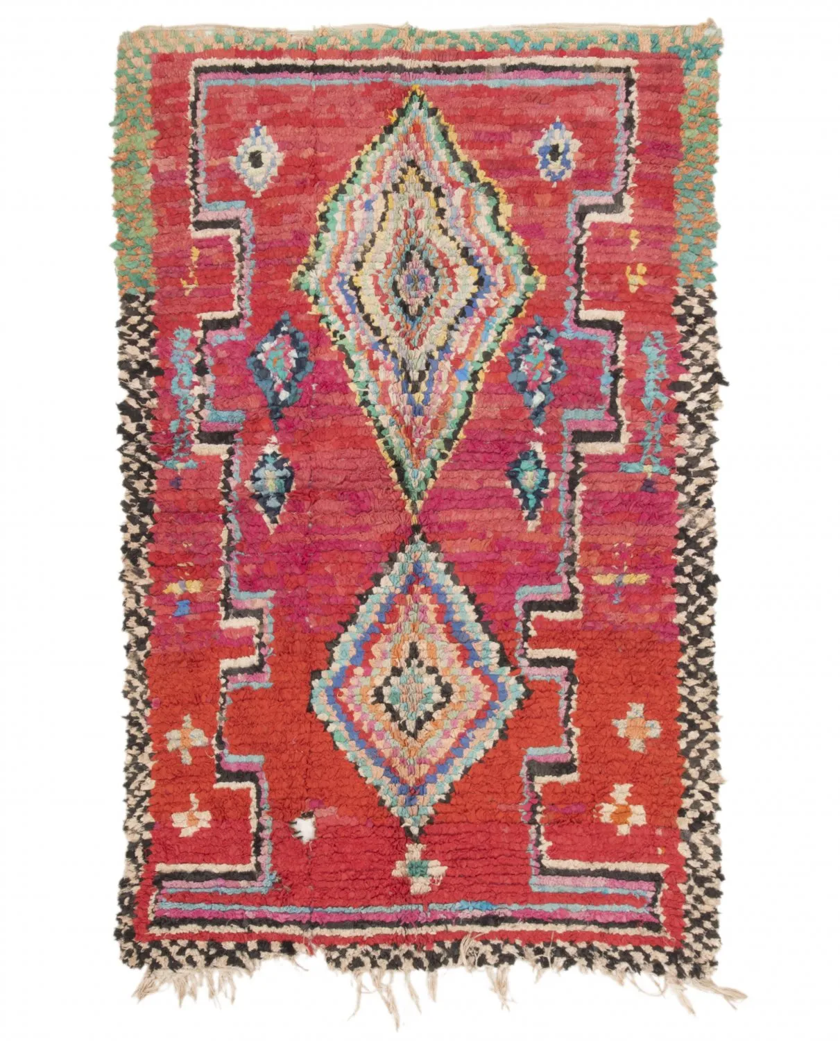 Tapis Marocain Berbère Boucherouite 185 x 110 cm
