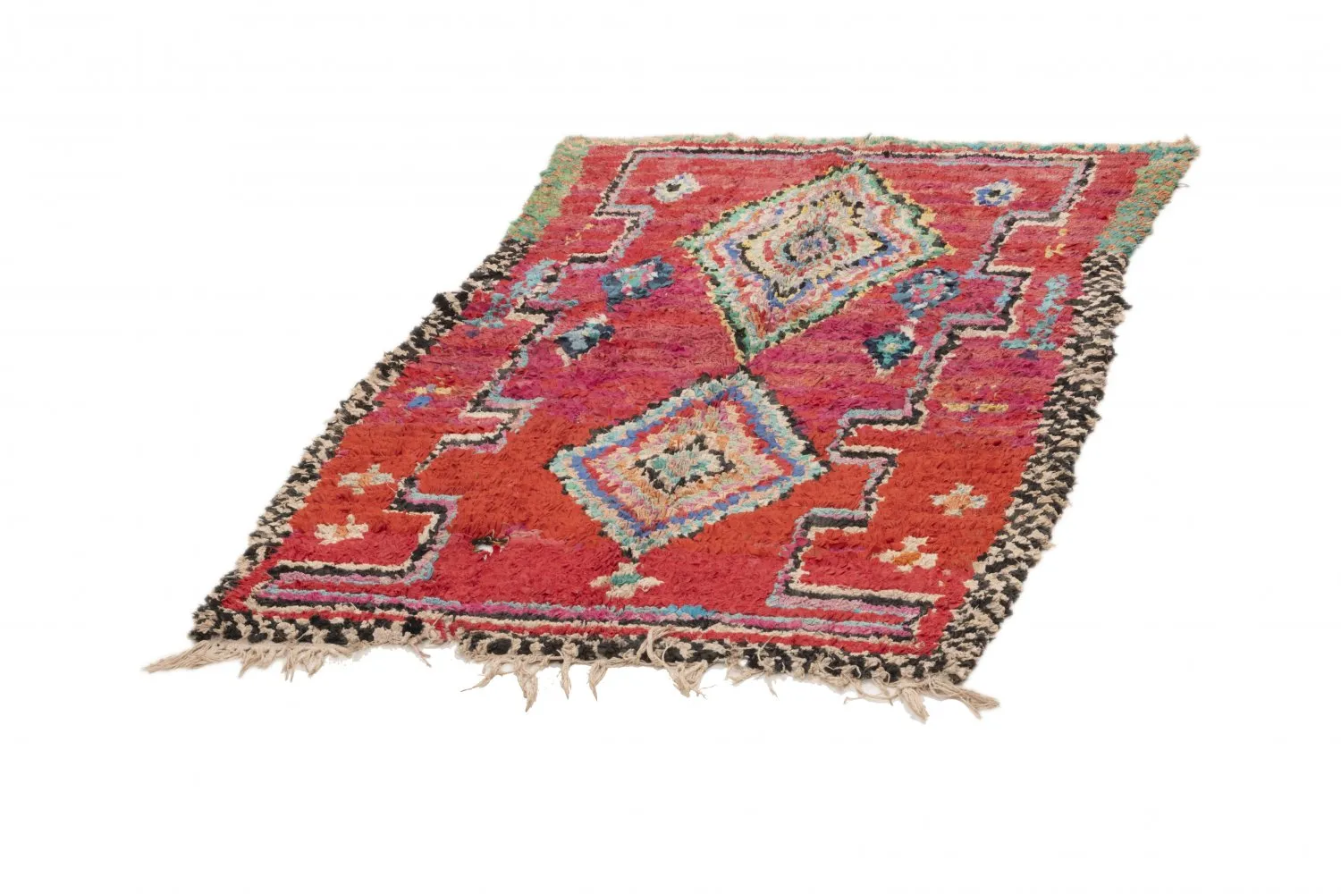 Tapis Marocain Berbère Boucherouite 185 x 110 cm