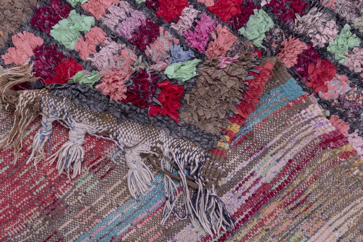 Tapis Marocain Berbère Boucherouite 285 x 125 cm