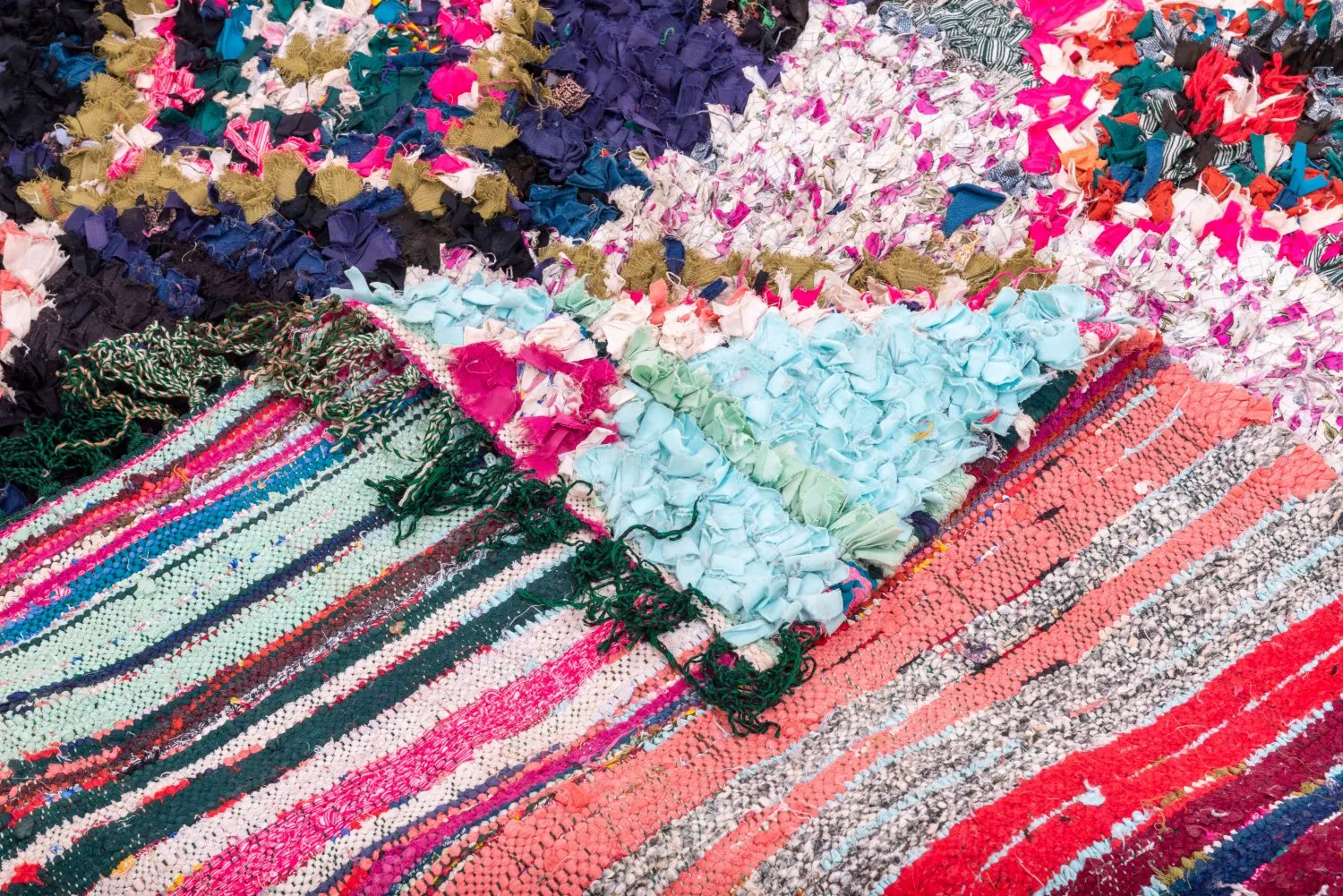 Tapis Marocain Berbère Boucherouite 195 x 150 cm