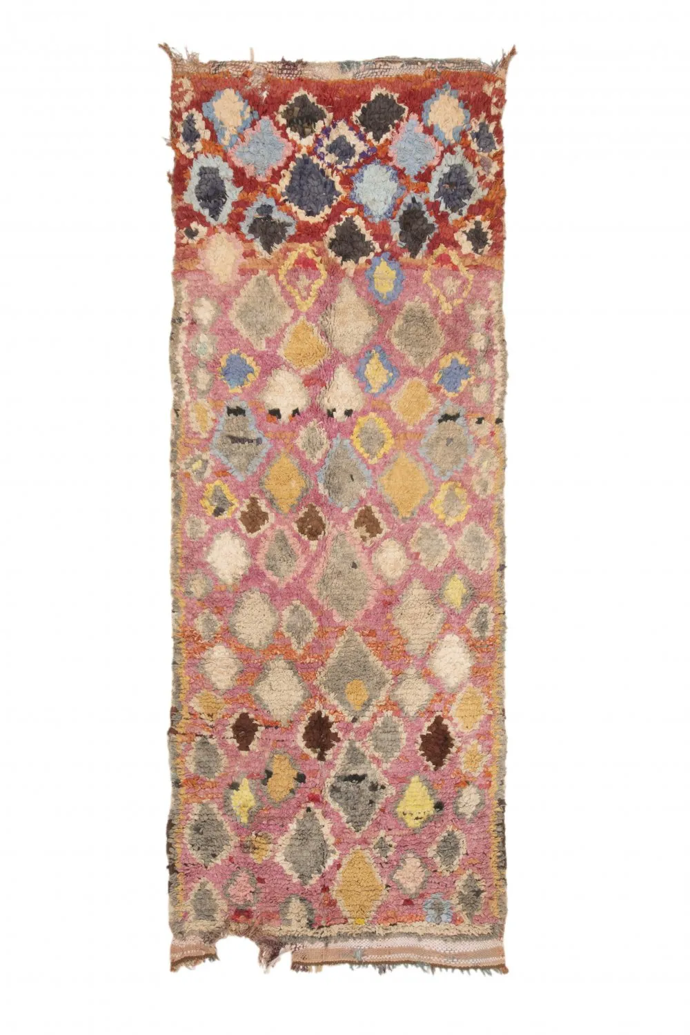Tapis Marocain Berbère Boucherouite 255 x 100 cm