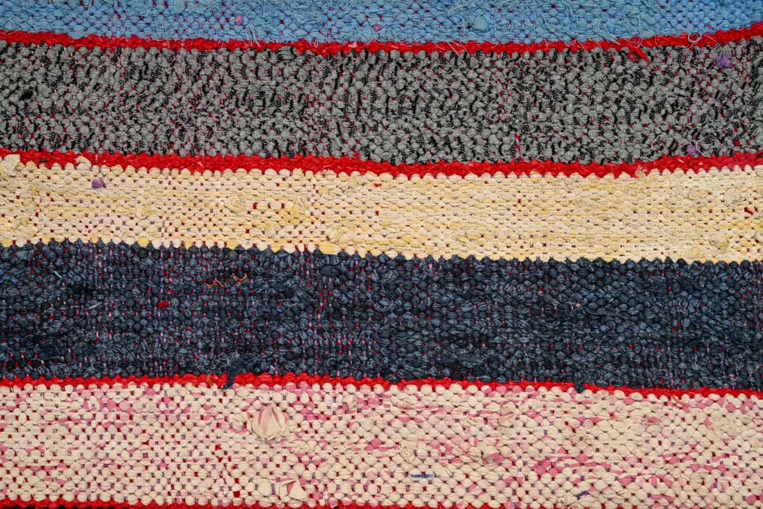 Tapis berbère marocain Boucherouite 145 x 250 cm