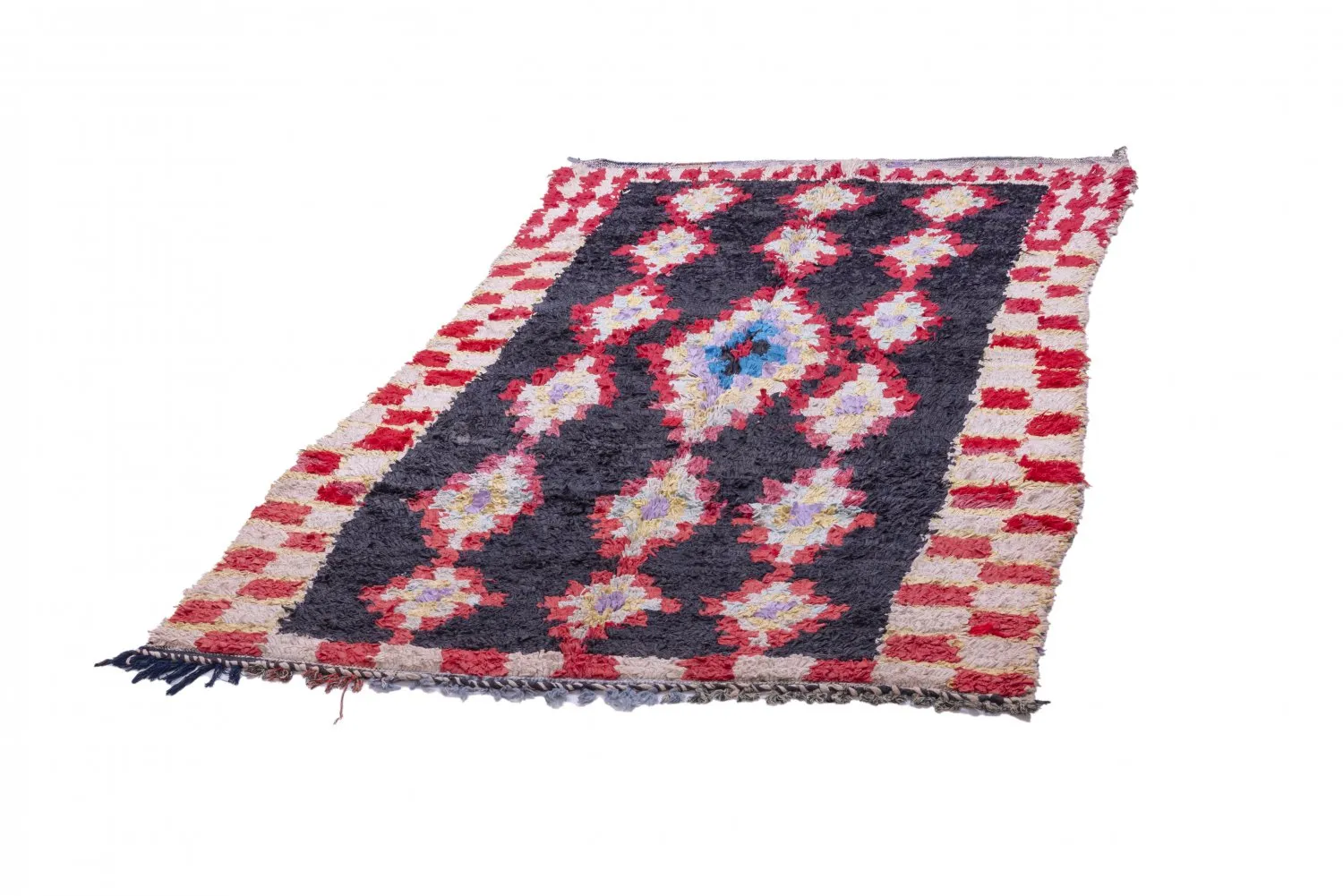 Tapis Marocain Berbère Boucherouite 235 x 130 cm