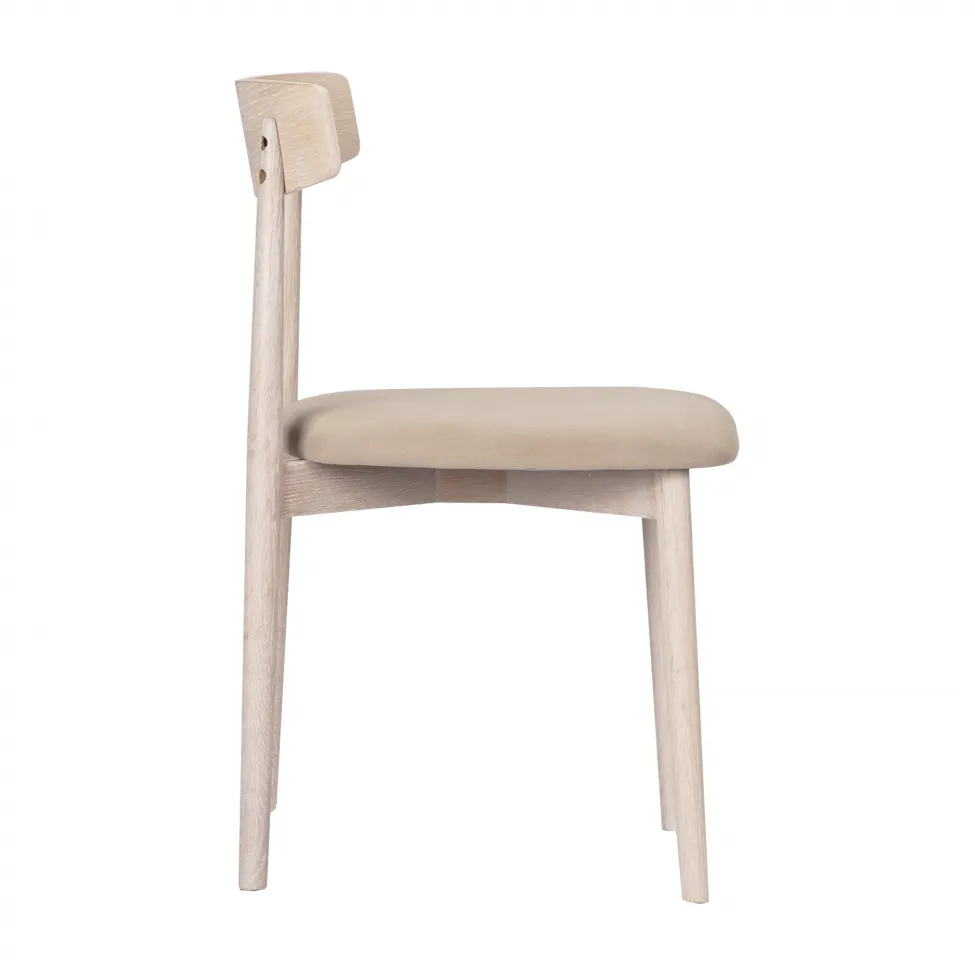 Chaise - Ystad (chêne blanc/beige) - 2 pièces
