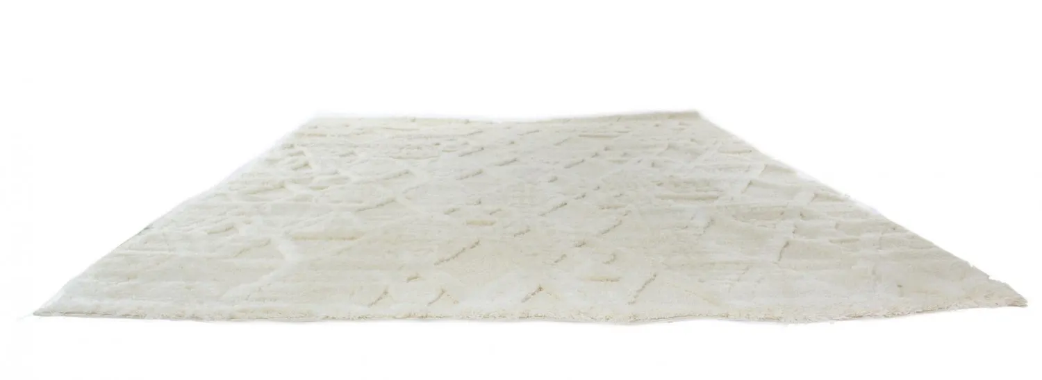 Tapis à poils longs - Rostock (blanc cassé)