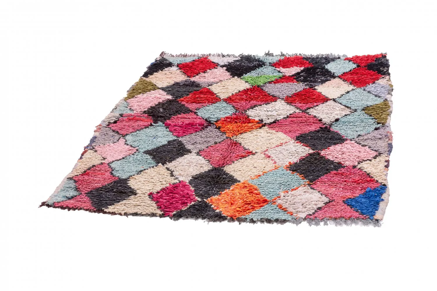 Tapis Marocain Berbère Boucherouite 150 x 120 cm