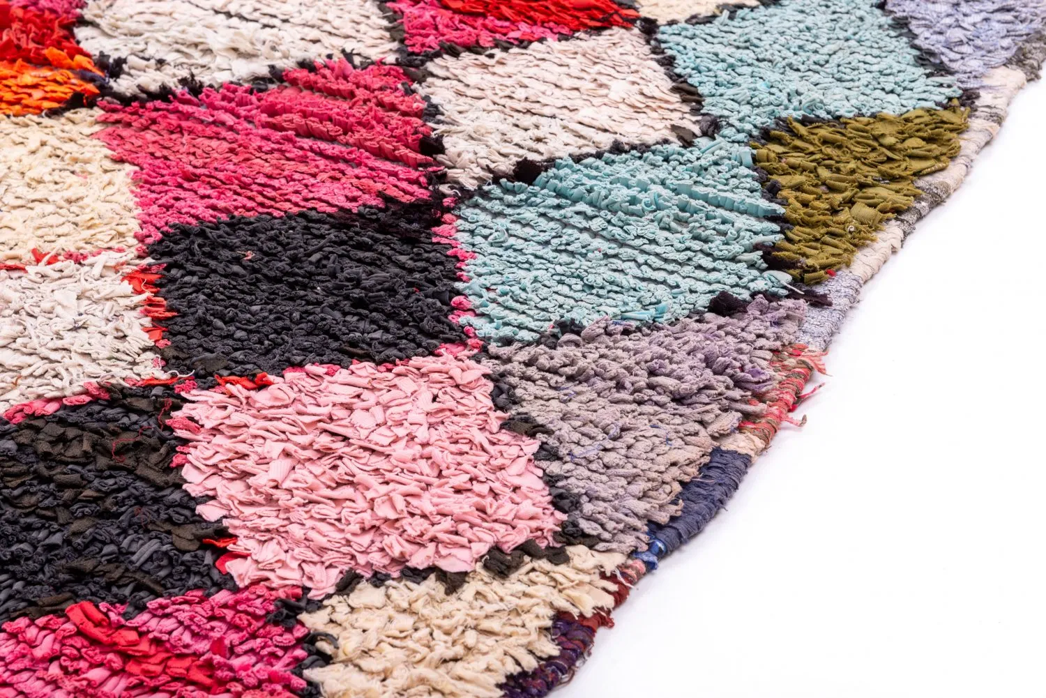 Tapis Marocain Berbère Boucherouite 150 x 120 cm