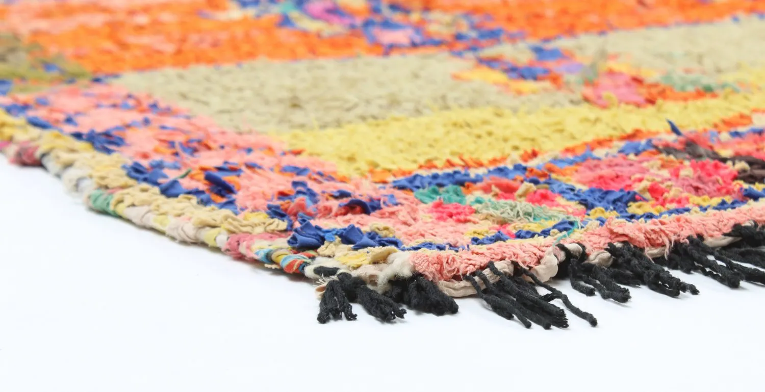 Tapis Marocain Berbère Boucherouite 162 x 152 cm