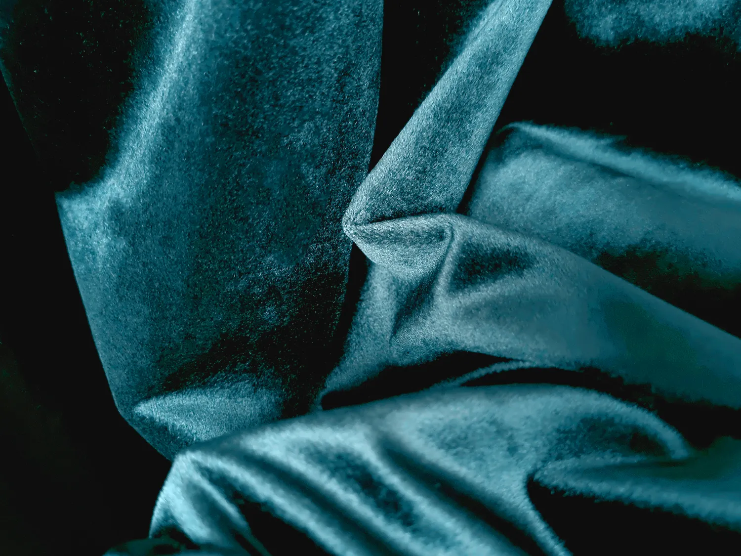 Rideaux - Rideau en velours Marlyn (turquoise)