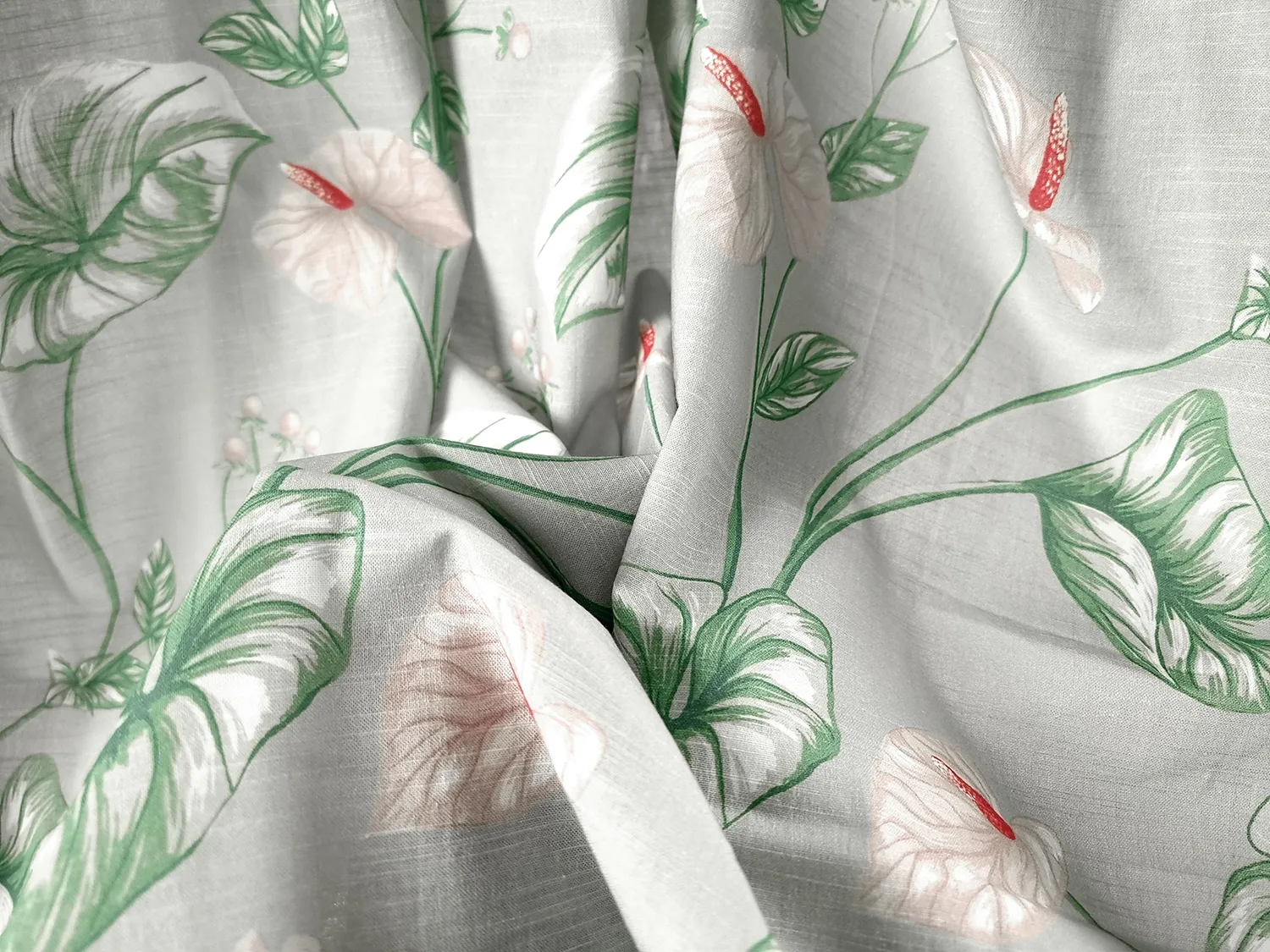 Rideaux - Rideau en coton Adella (vert/violet)