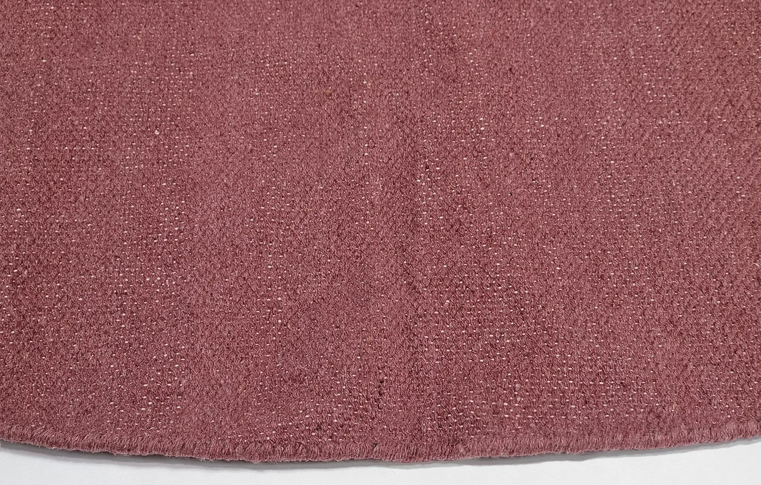 Tapis rond en coton - Billie (bordeaux)