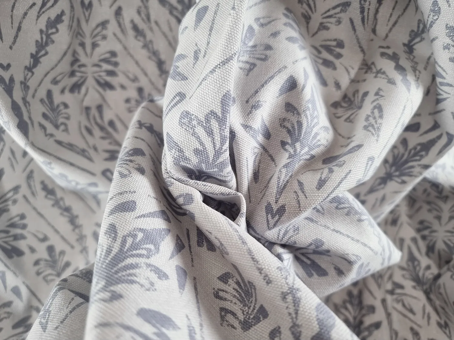Rideaux - Rideau en coton Helmi (bleu)