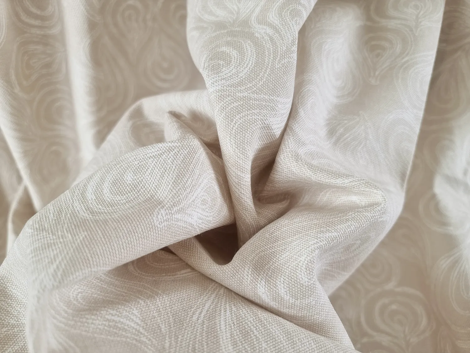 Rideaux - Rideau en coton Merja (beige)