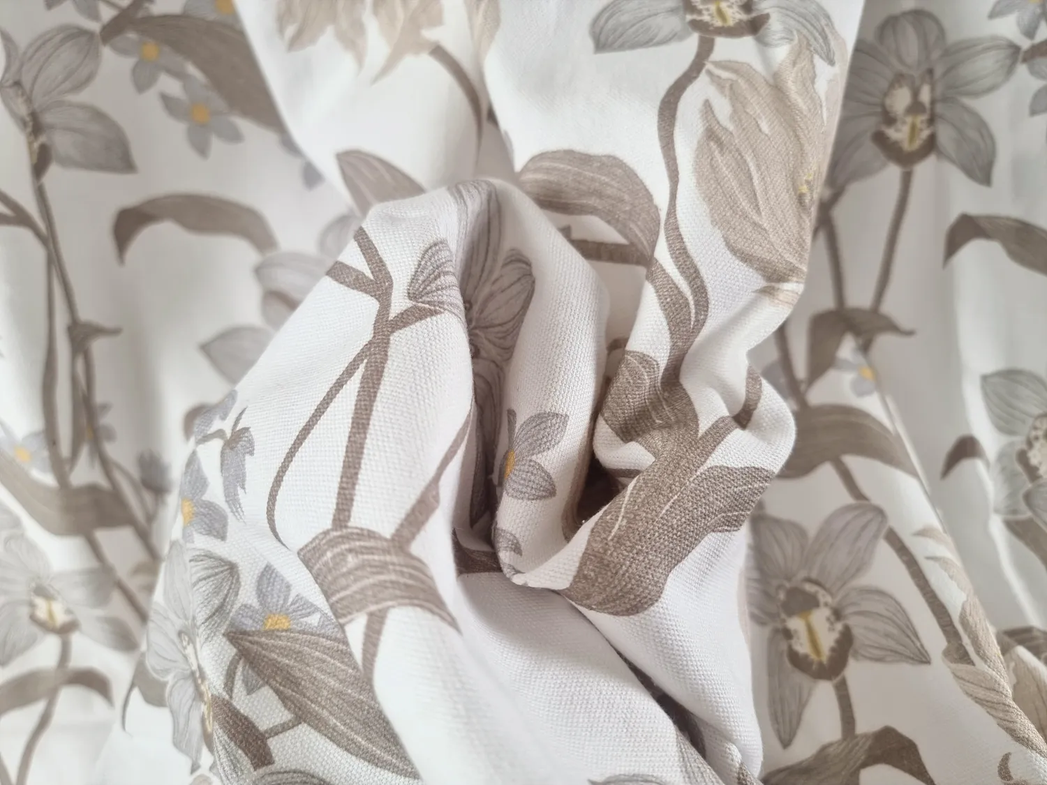 Rideaux - Rideau en coton Florina (beige)