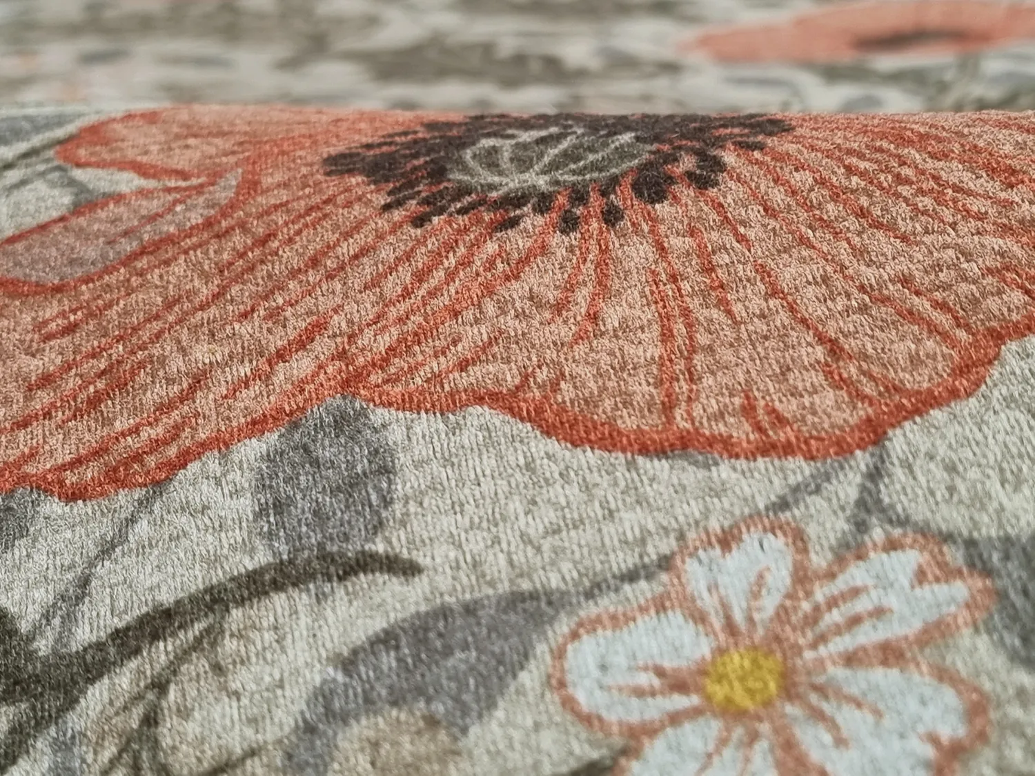 Tapis rond - Poppy (beige)