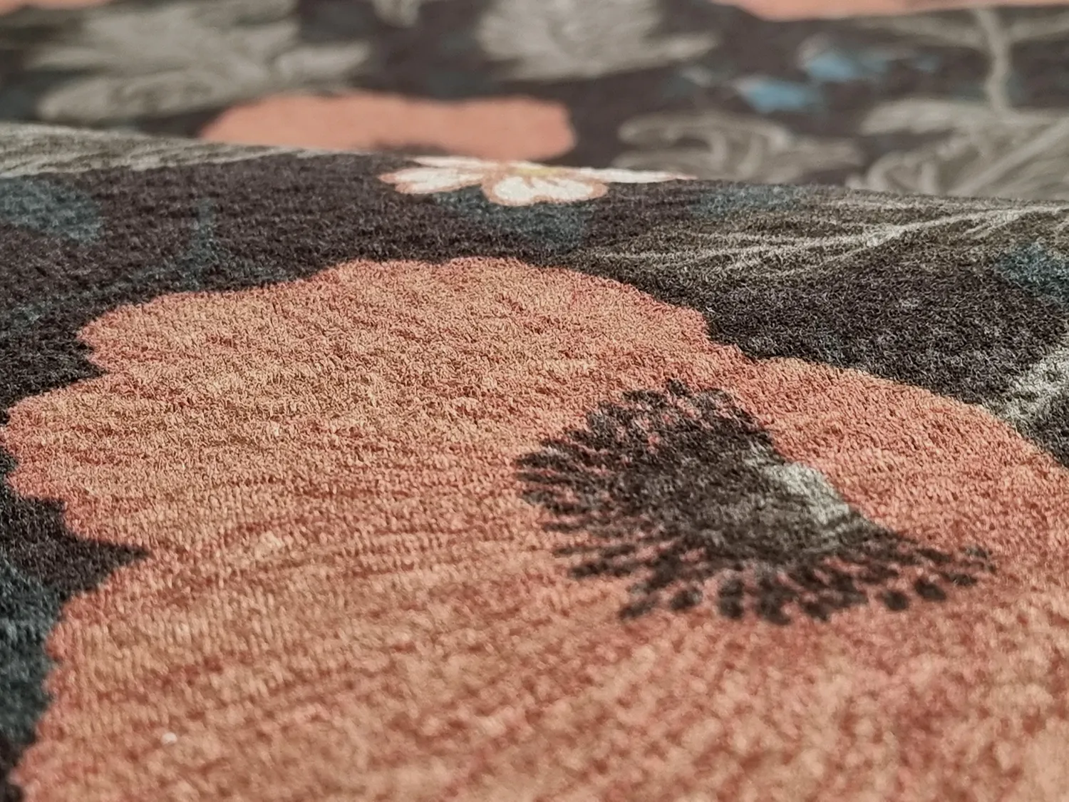 Tapis Wilton - Poppy (noir)