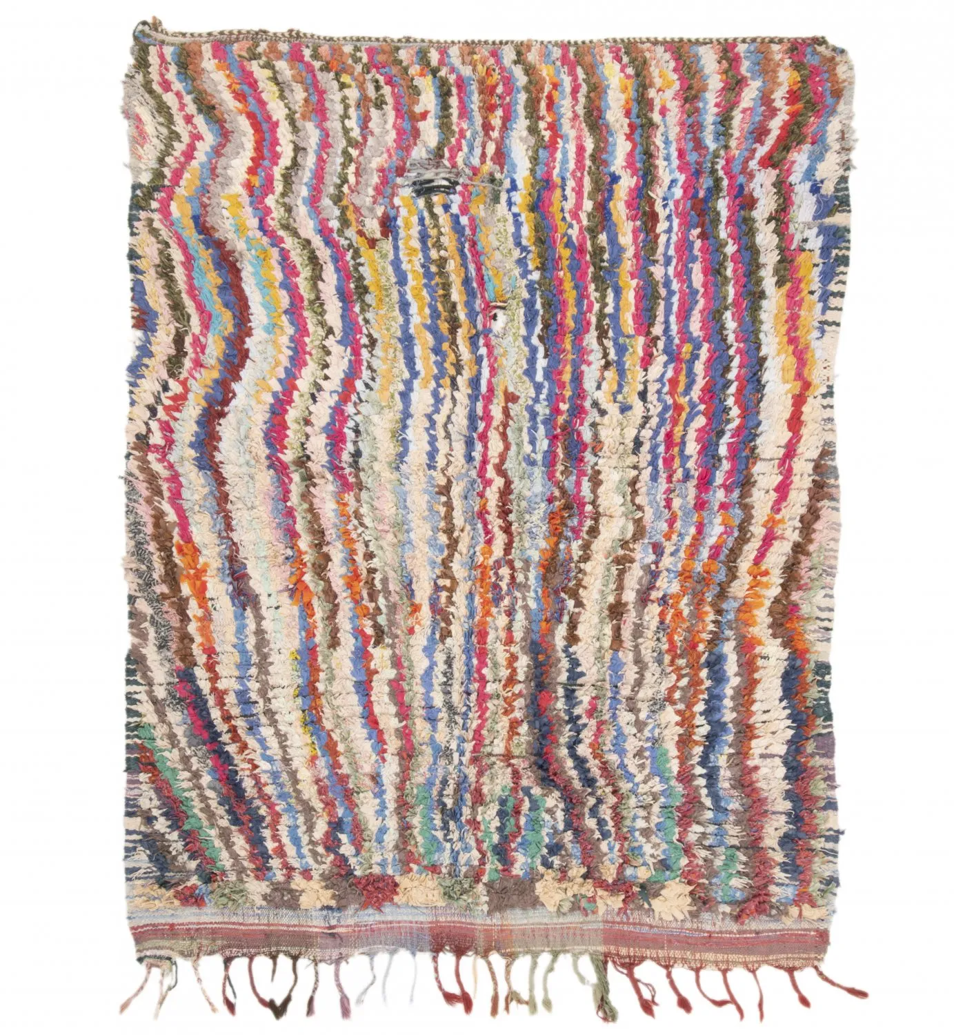 Tapis Marocain Berbère Boucherouite 195 x 150 cm