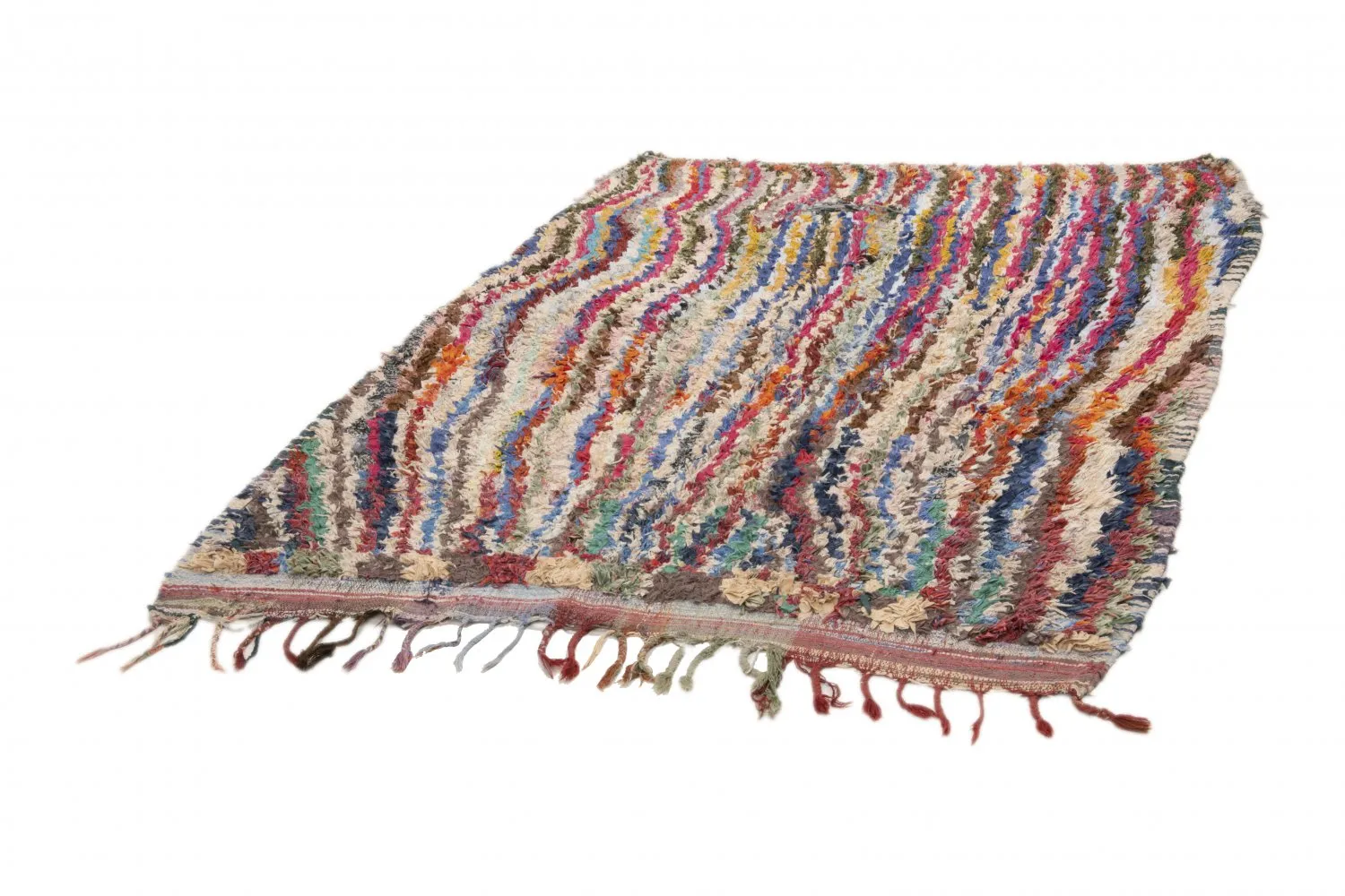 Tapis Marocain Berbère Boucherouite 195 x 150 cm