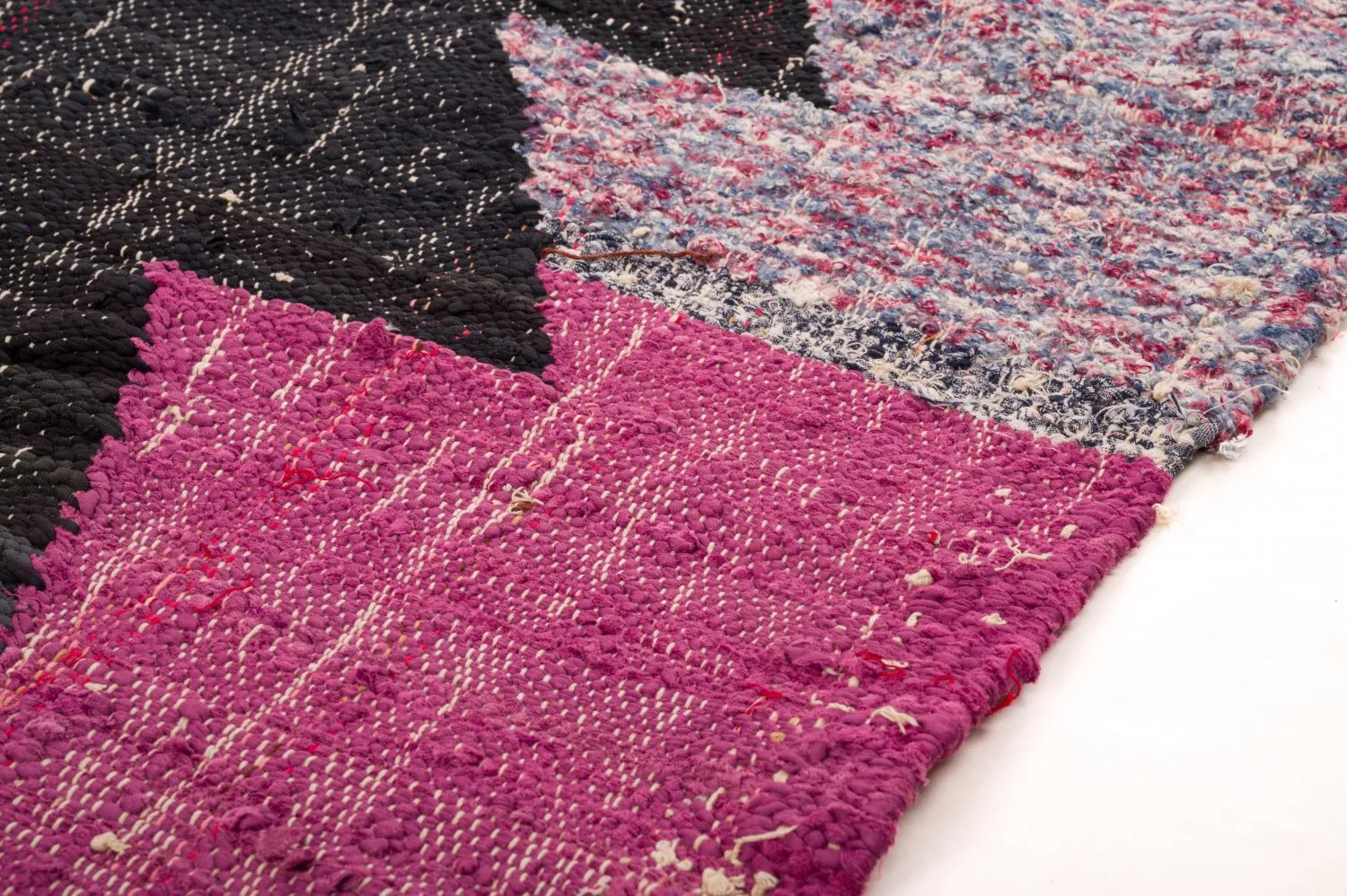 Tapis berbère marocain Boucherouite 125 x 290 cm